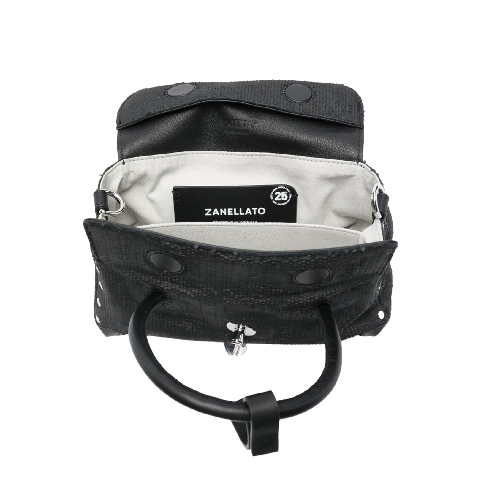 Dotta CBI Baby Leather Handbag - Black - Image 3