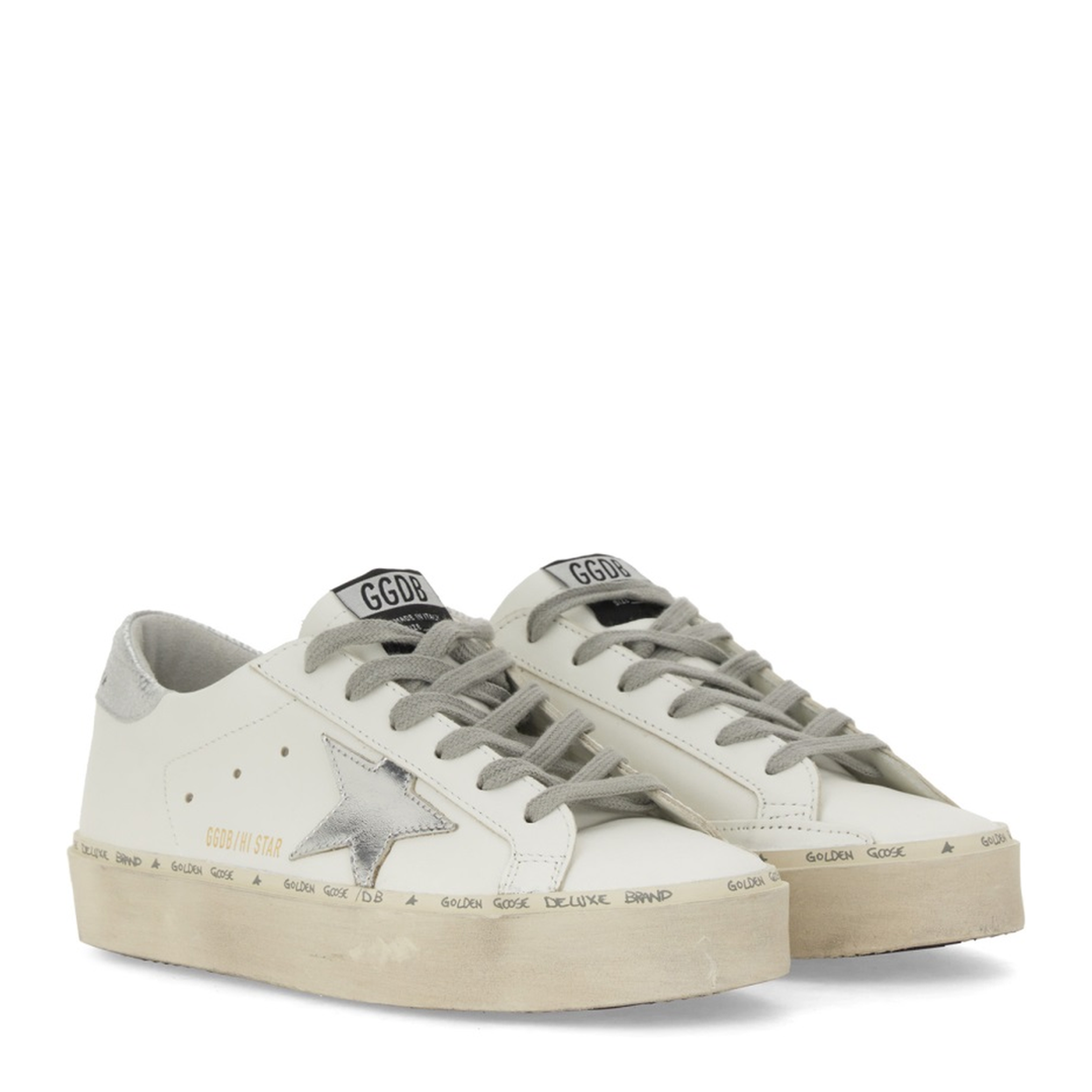 Hi Star Sneakers with Silver Heel Tab - Image 4