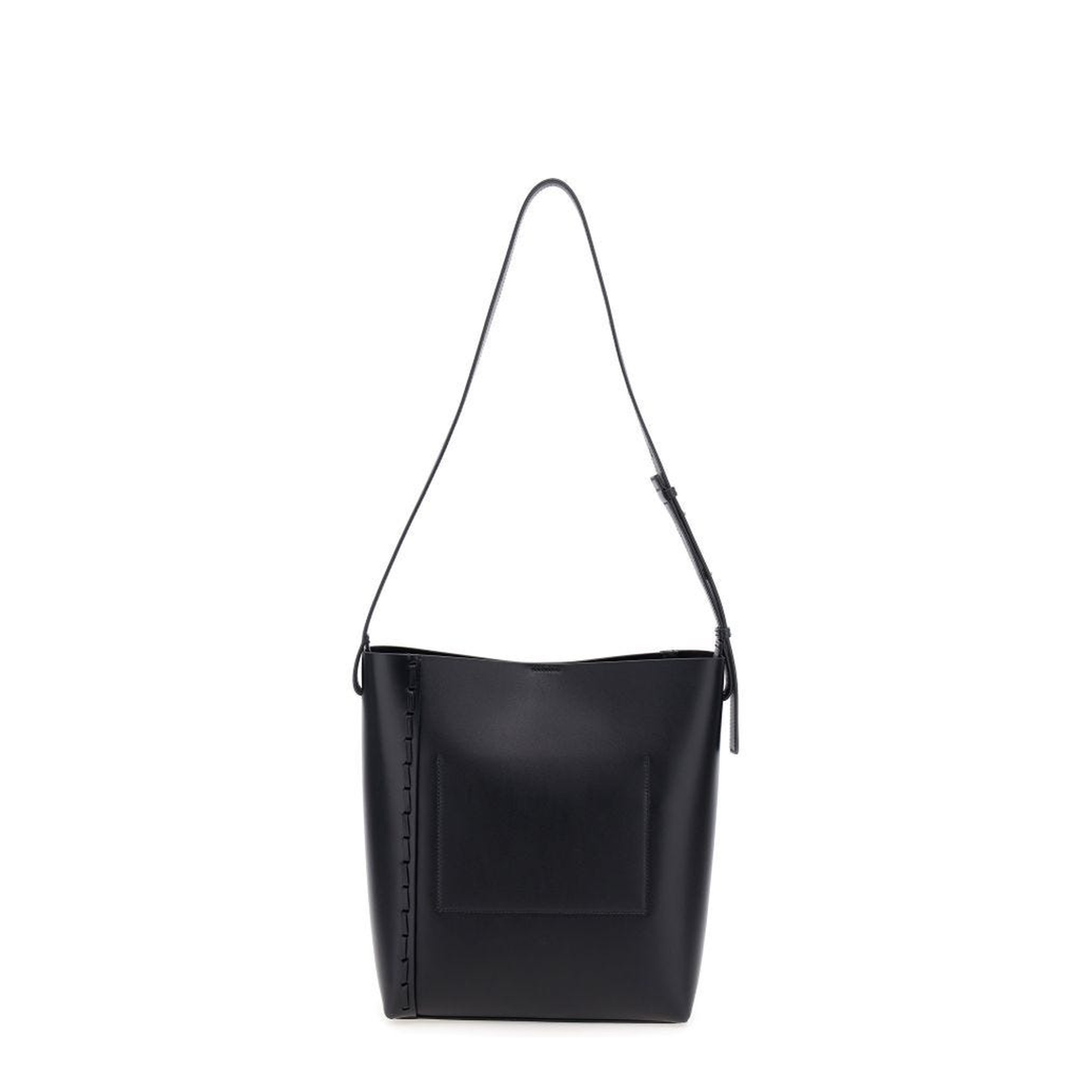 Medium Stitching Tote Bag - Black - Image 3