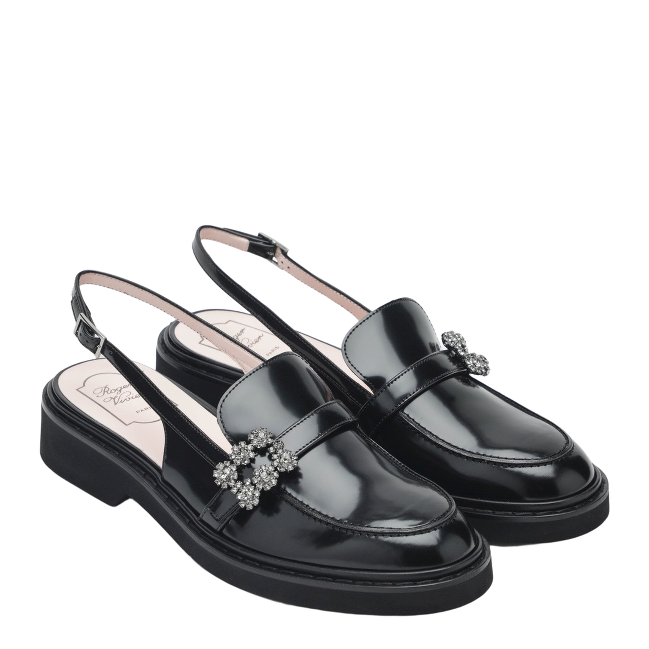 Rangers Black Slingback Loafers - Image 2
