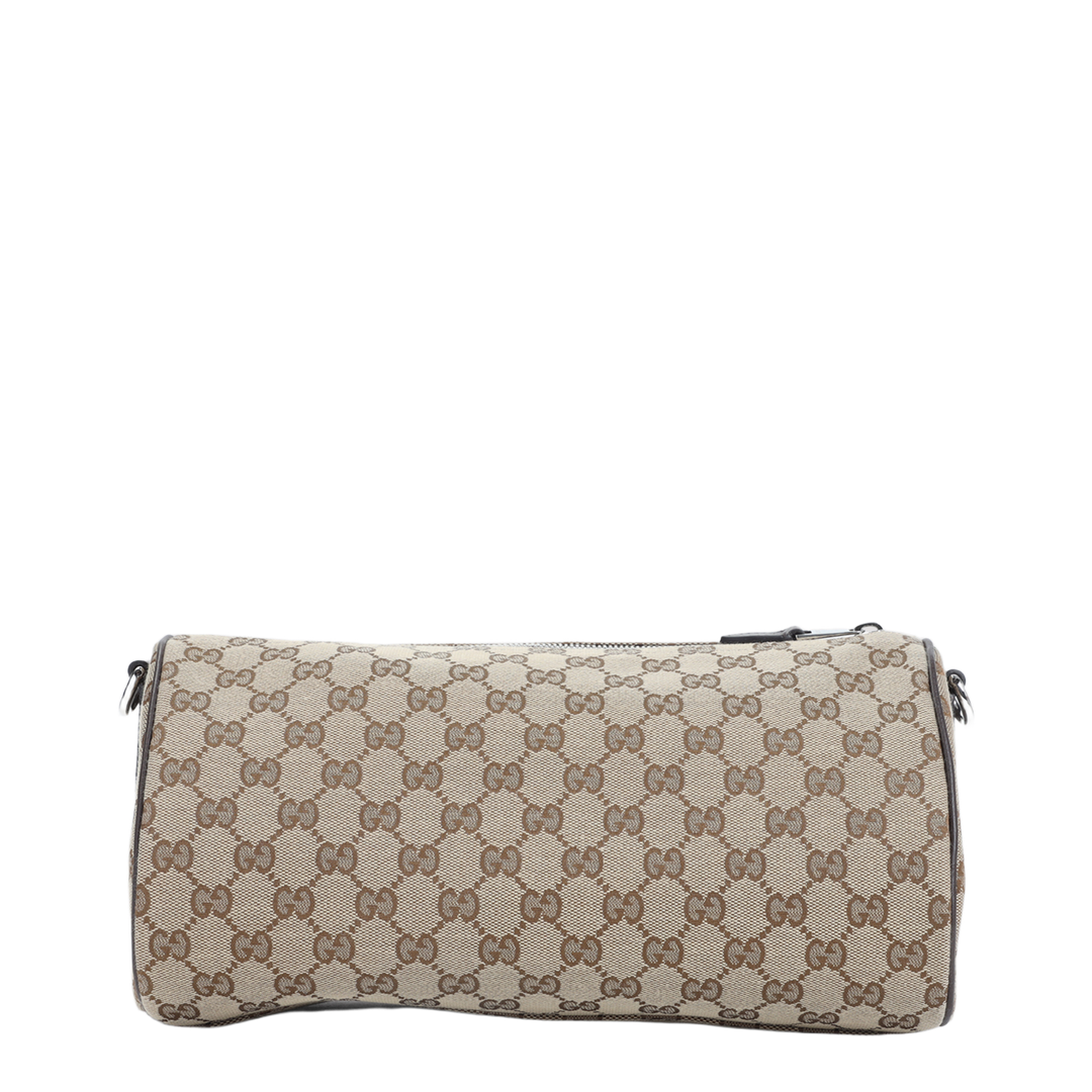 GG Canvas Small Canvas Boston Bag - Beige/Dark Brown - Image 4