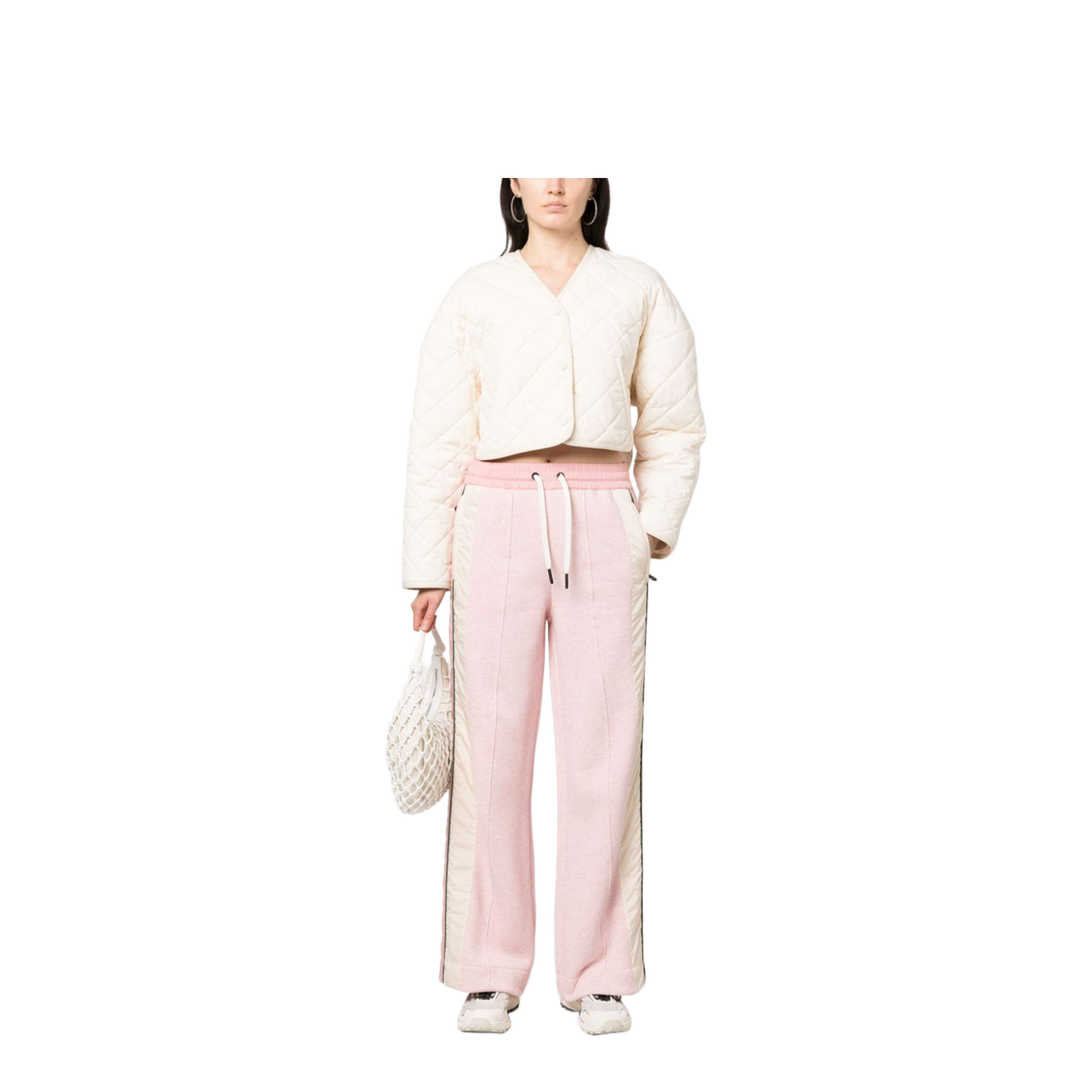 Pink Cotton Joggers - Image 2