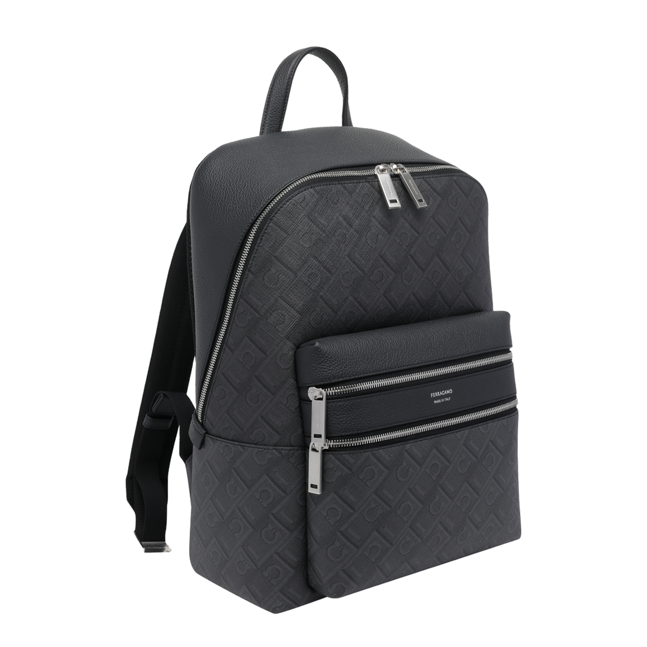 Calfskin Backpack - Nero/Grigio - Image 2
