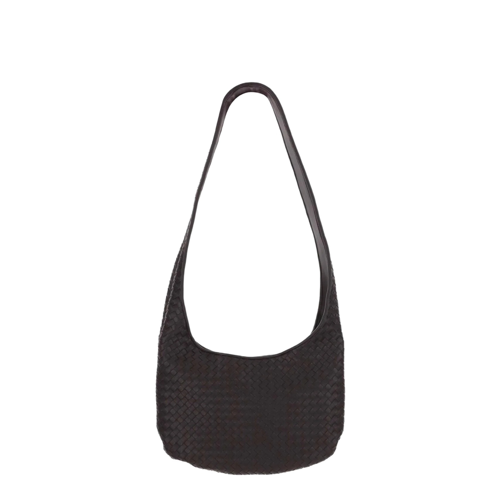 Veneto Medium Lambskin Shoulder Bags - Brown - Image 1