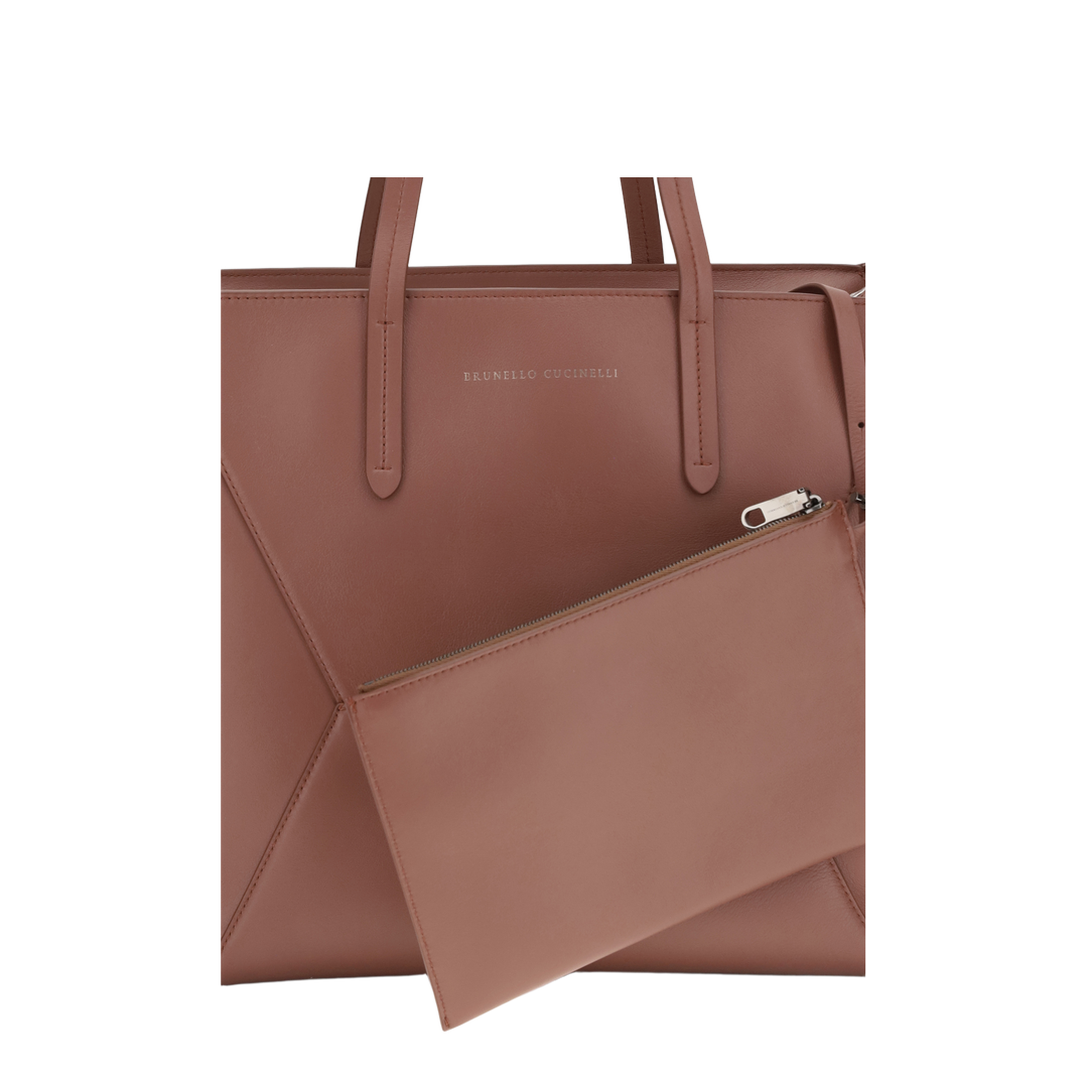 BC Duo Calfskin Shoulder Bag - Moonbeam - Image 4