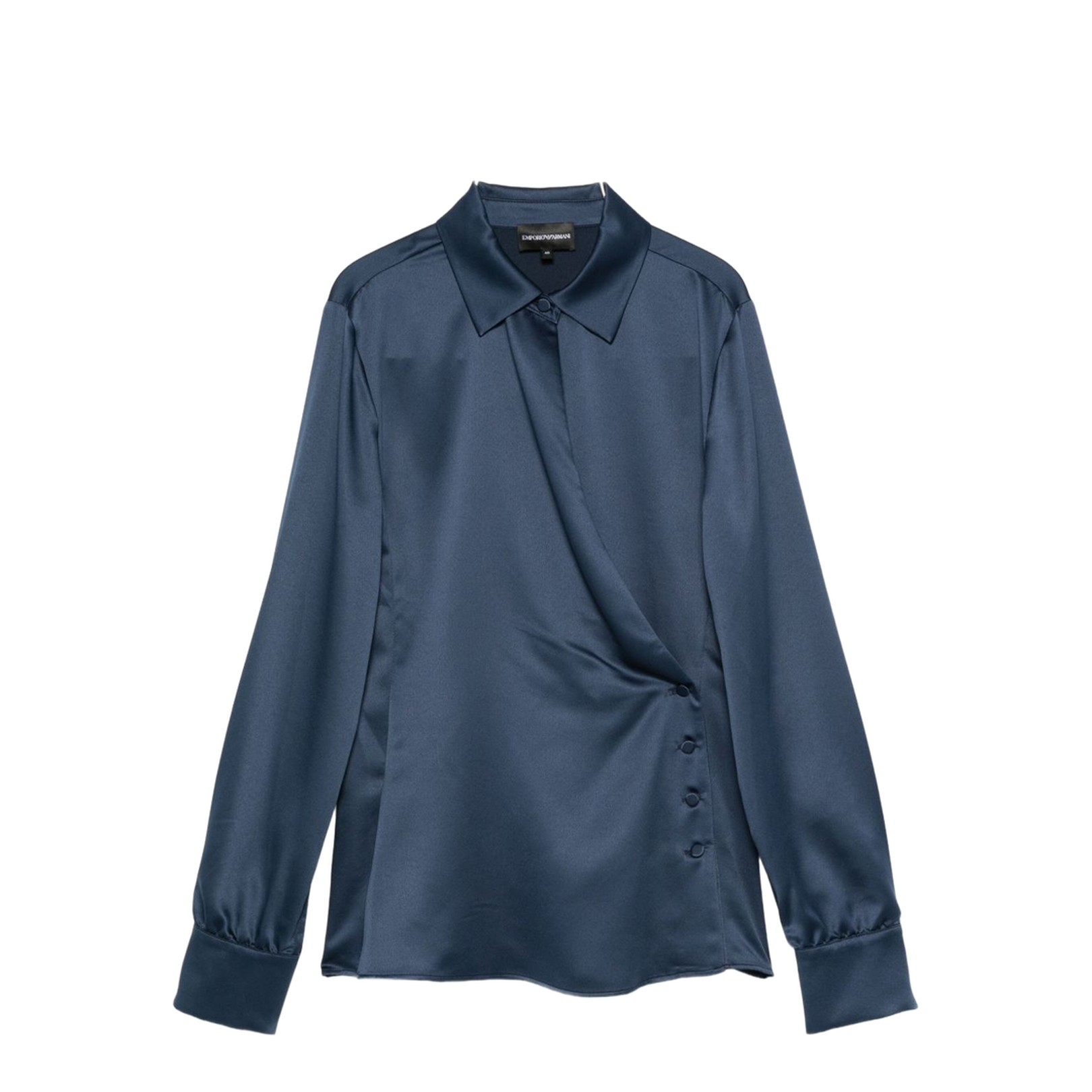 Wrap Front Long Sleeve Shirt - Image 1