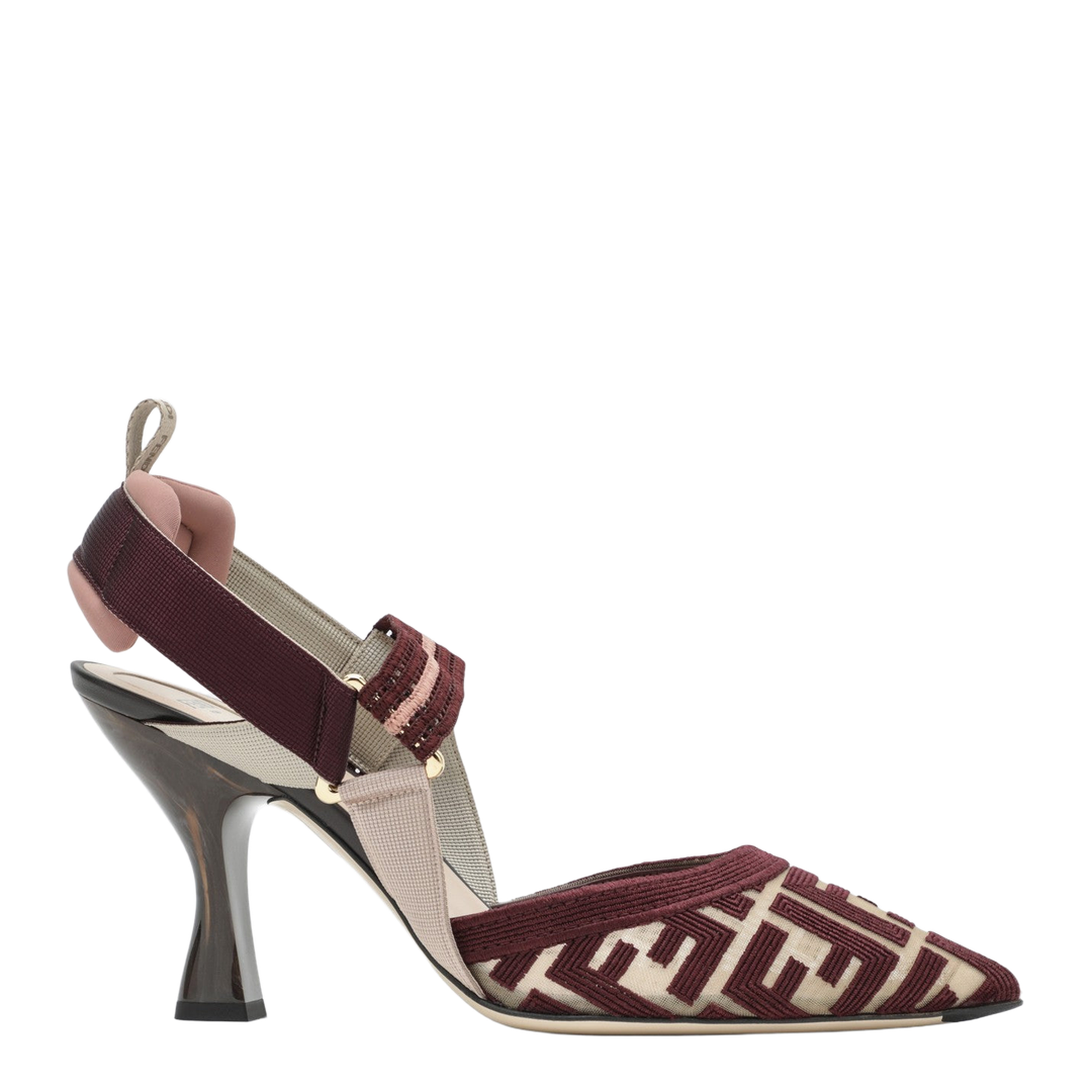 Colibri Slingback in Burgundy FF Fabric - Image 1