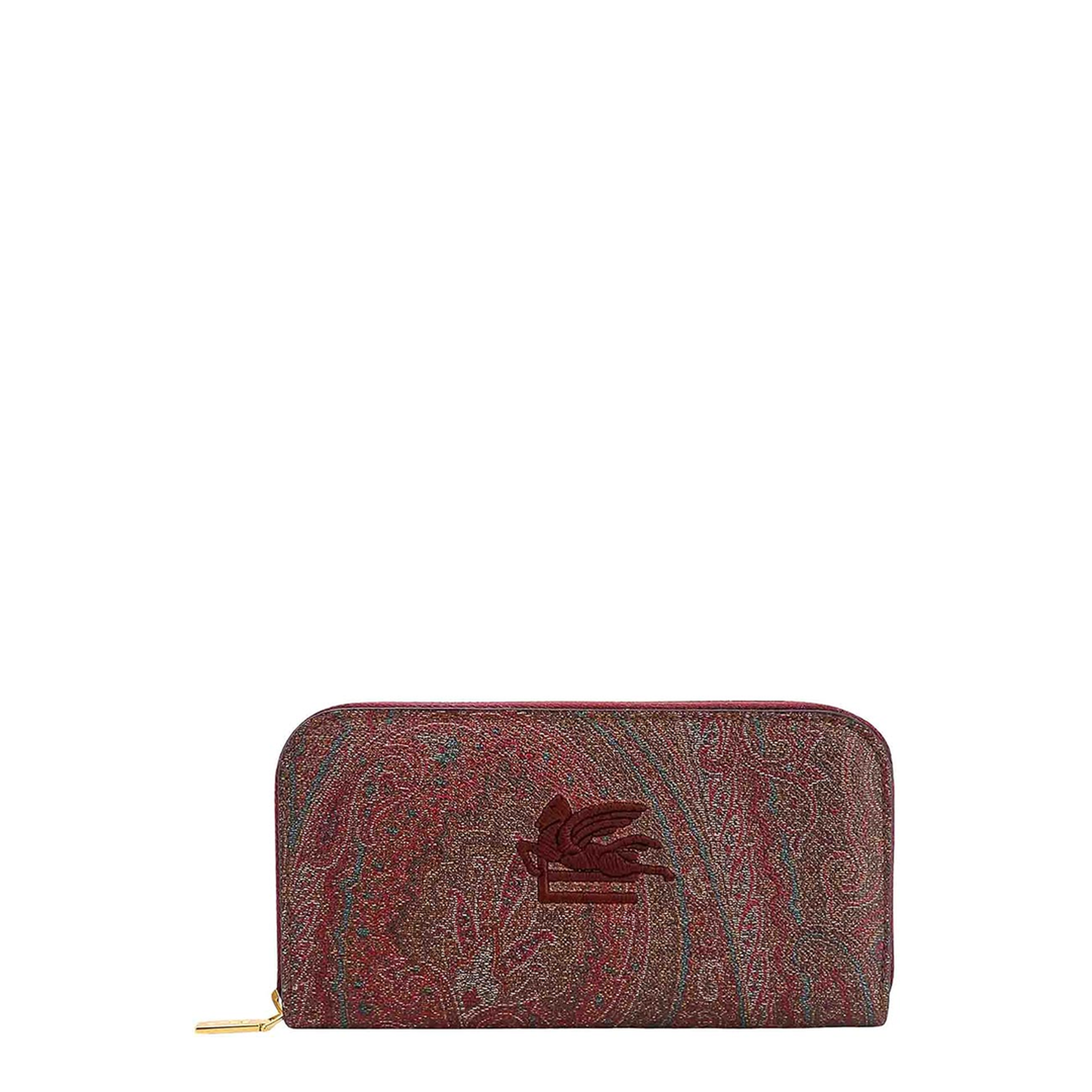Arnica Medium Paisley Jacquard Zip-Around Wallet - Brown - Image 3