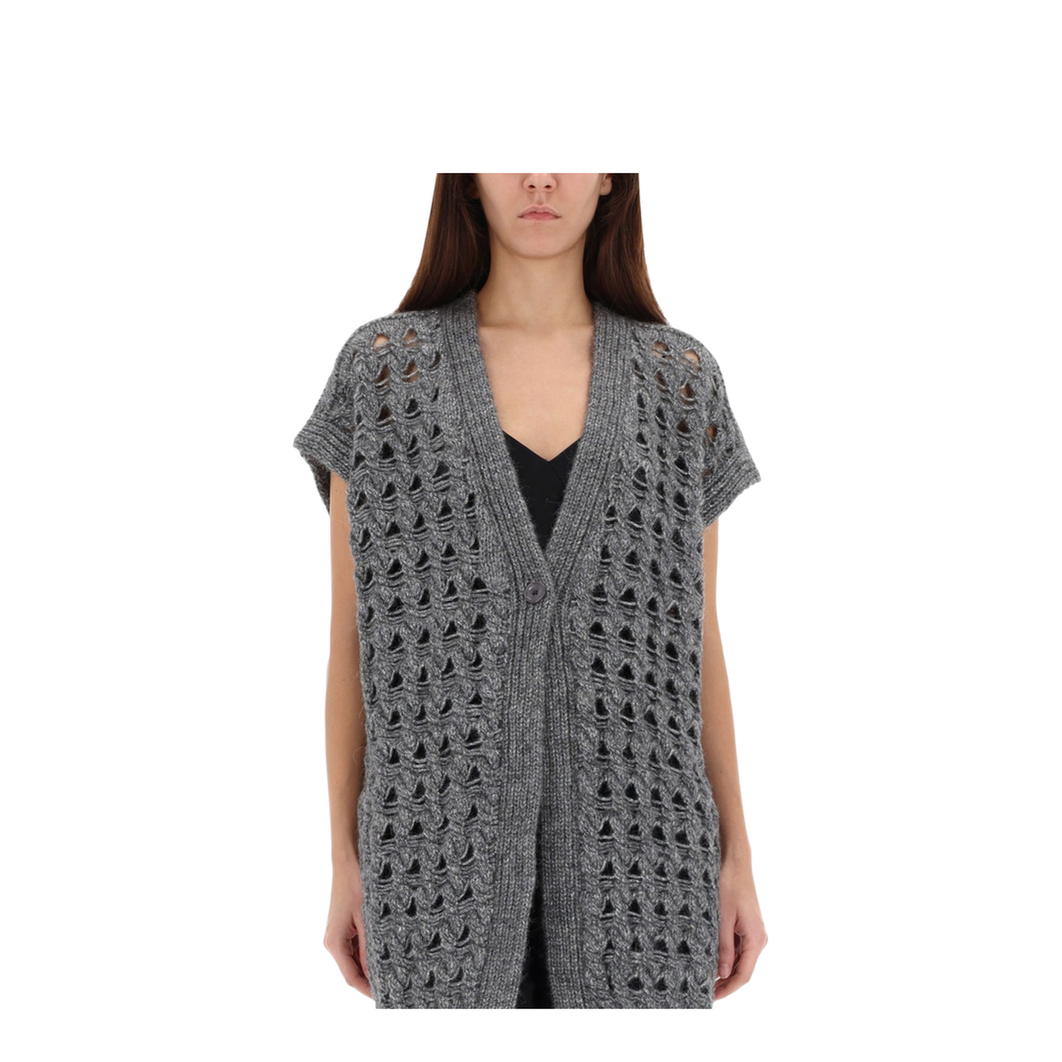 Vest with Perforated Workmanship - Image 4