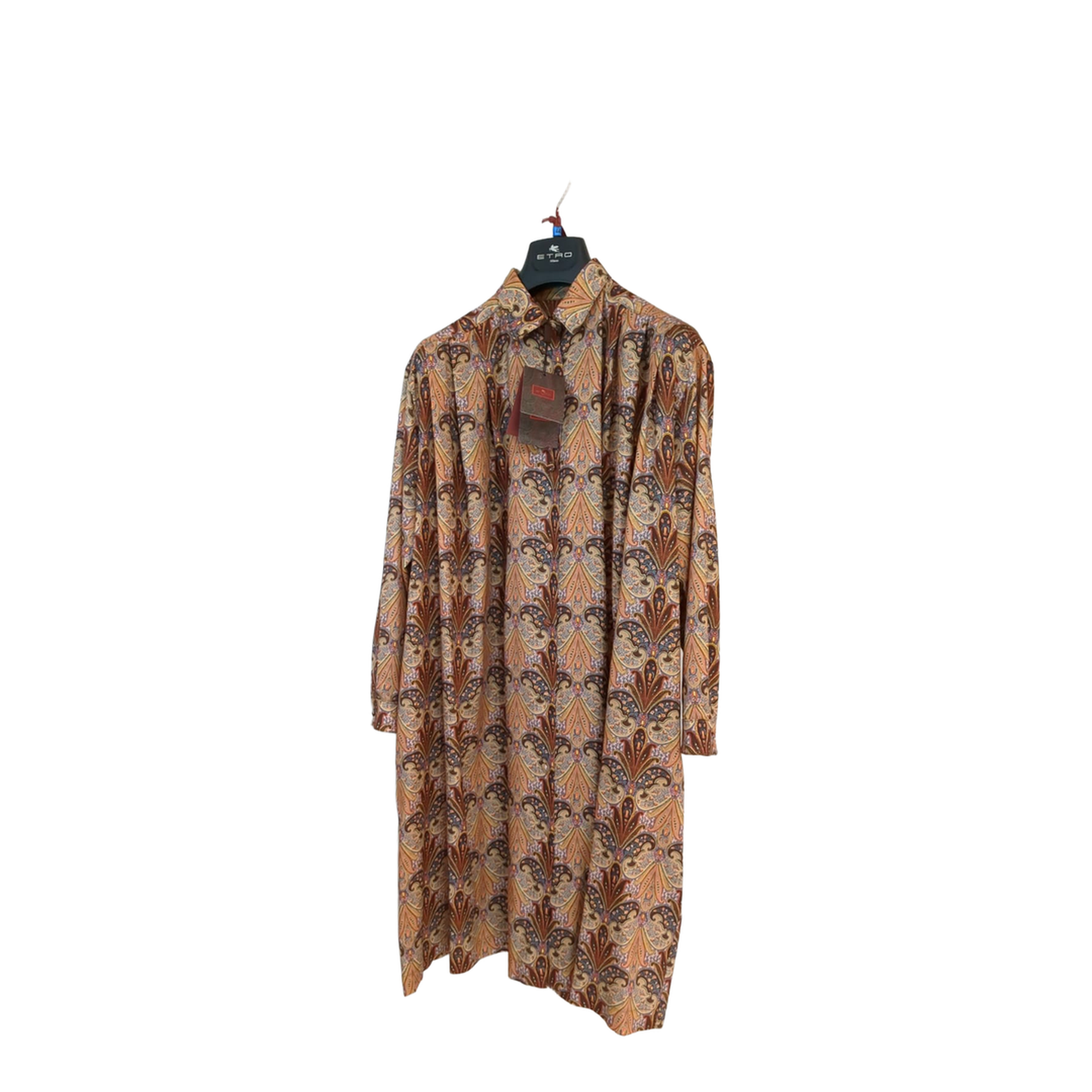 Printed Shirt Dress - Image 1