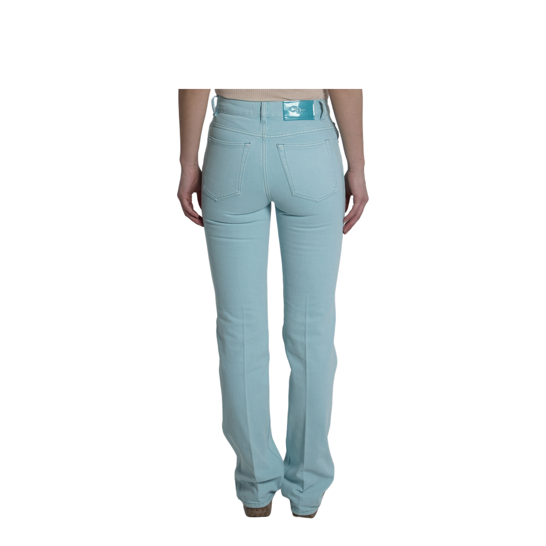 Straight Leg Jeans In Denim - Image 4