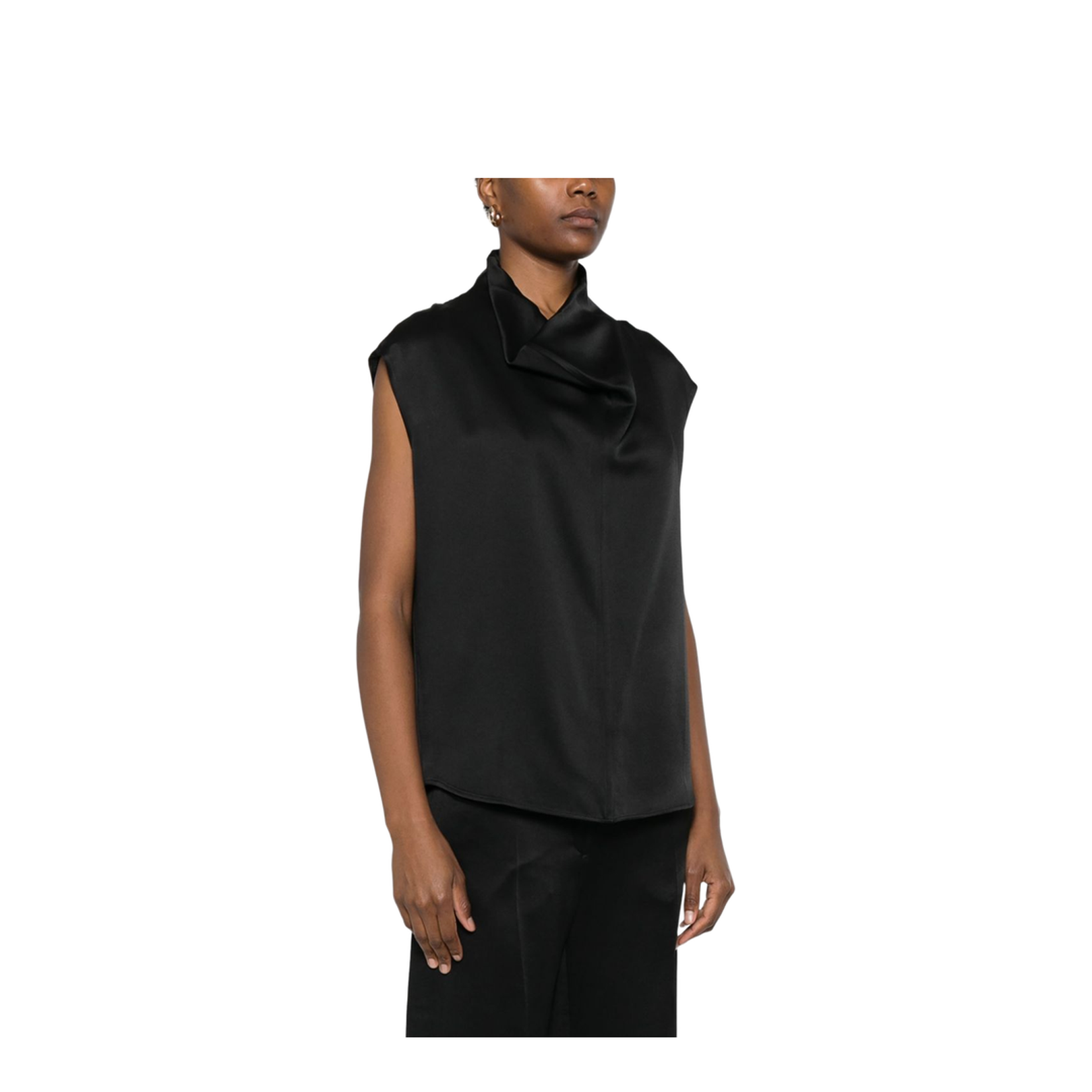Sleeveless Funnel-neck Top - Image 2