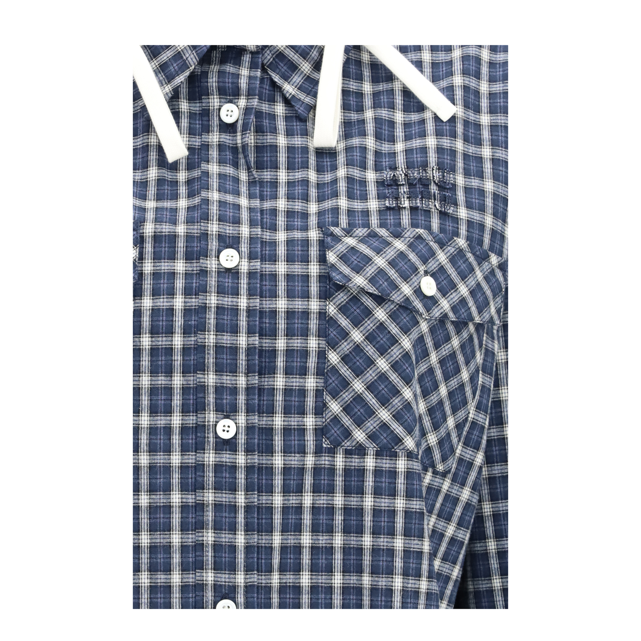 Checked Hooded Shirt - Image 3