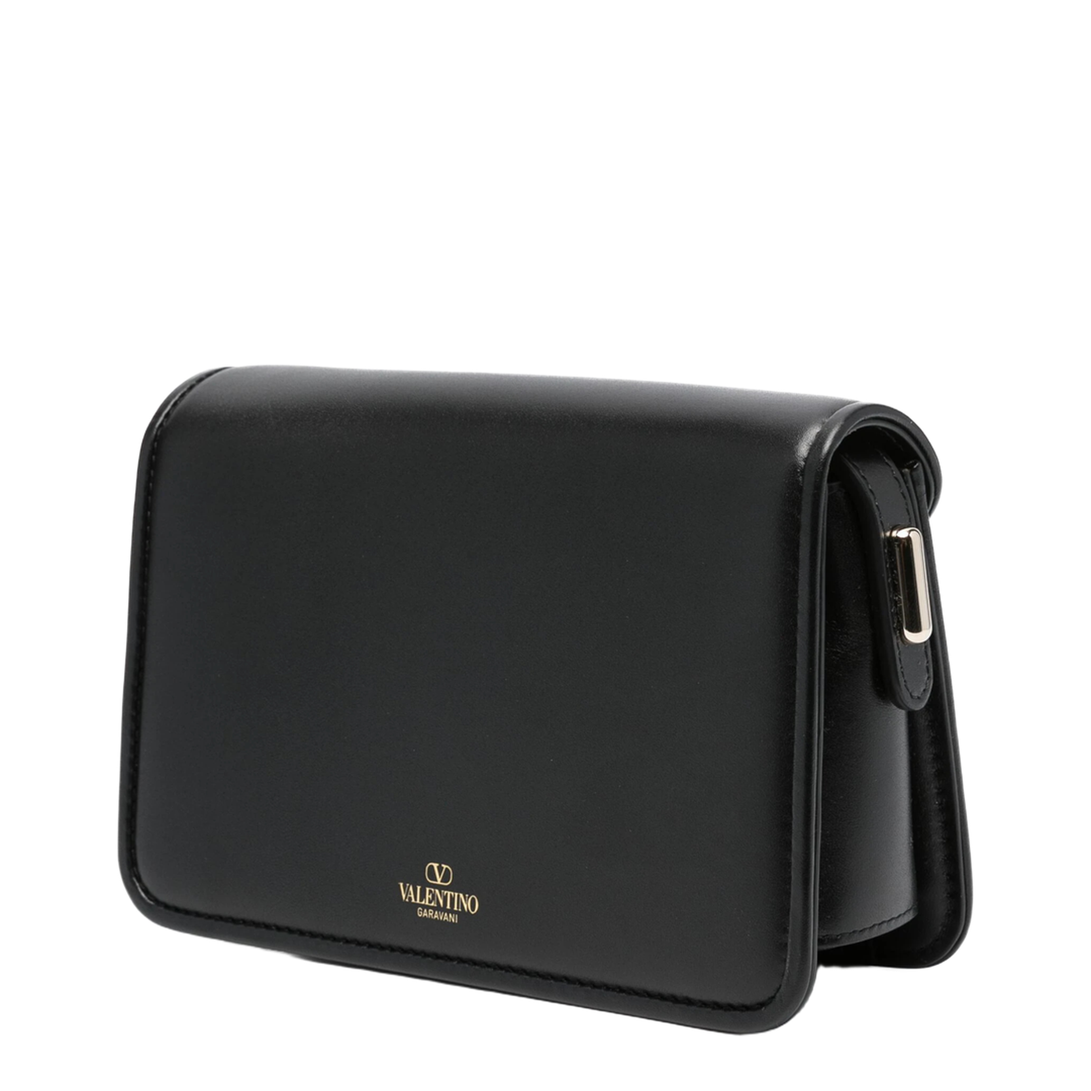 Small Letter Bag In Calfskin - Black - Image 2