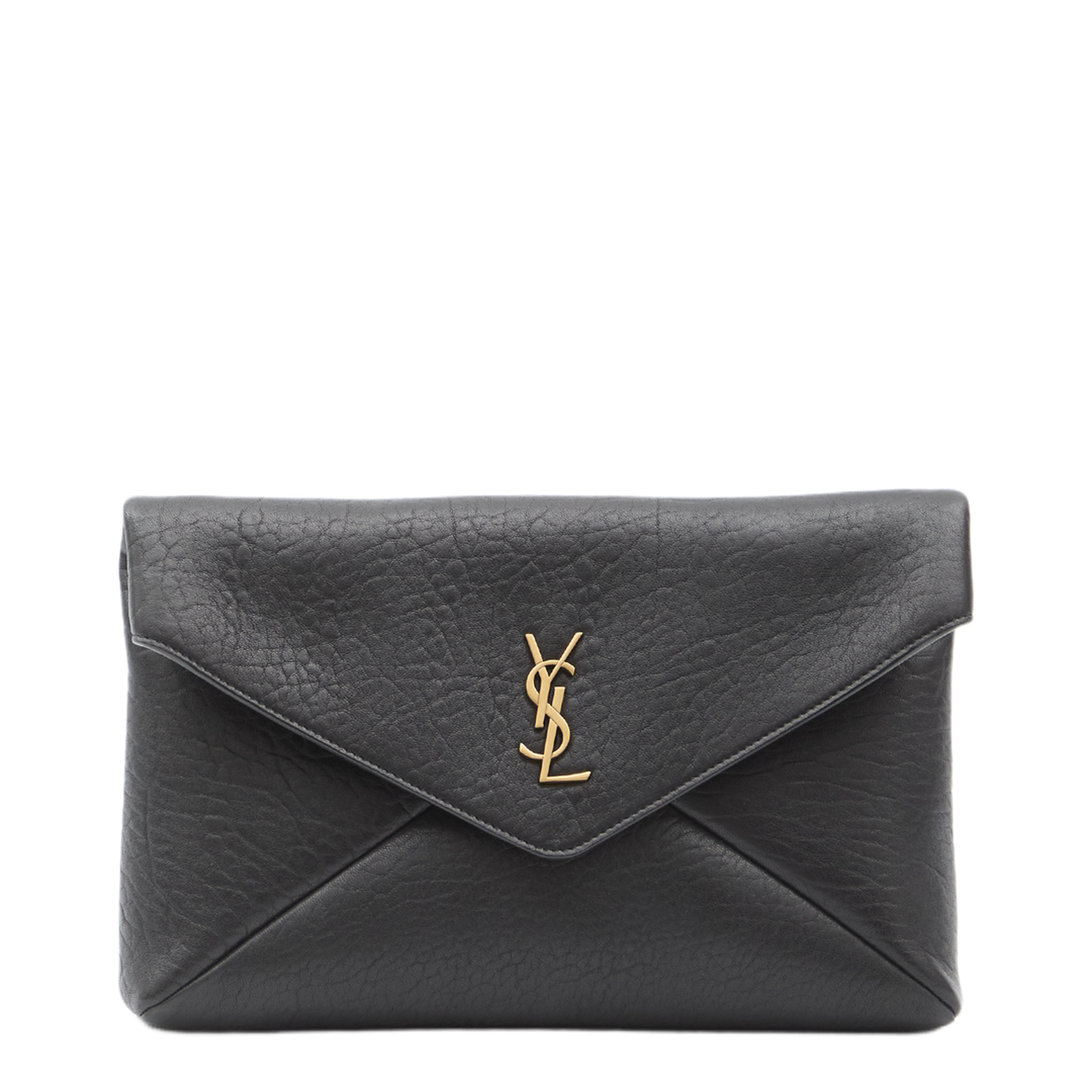 Cassandre Medium Lambskin Pouch on Chain - Black - Image 1