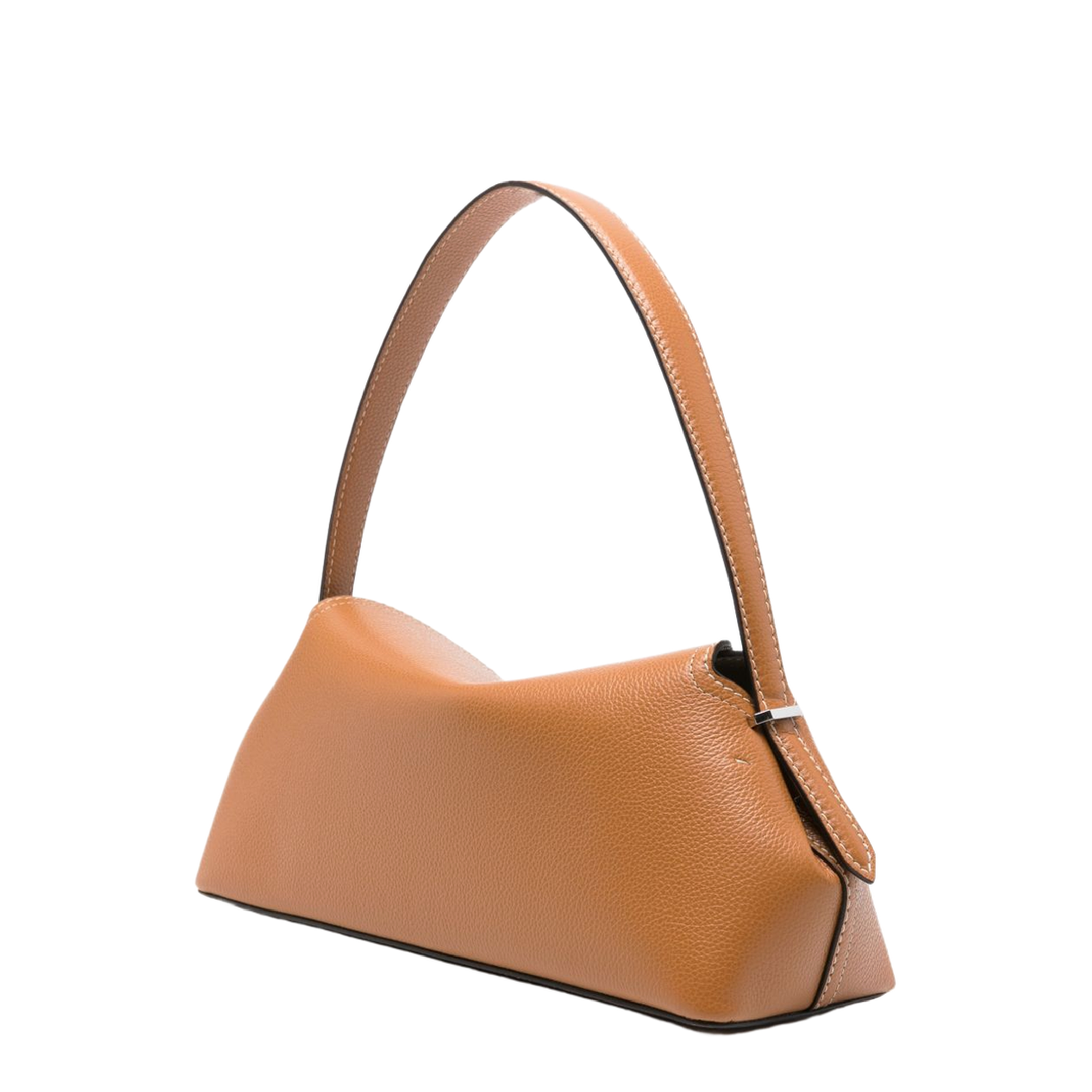 T-Lock Medium Calf Leather Shoulder Bag - Tan - Image 4