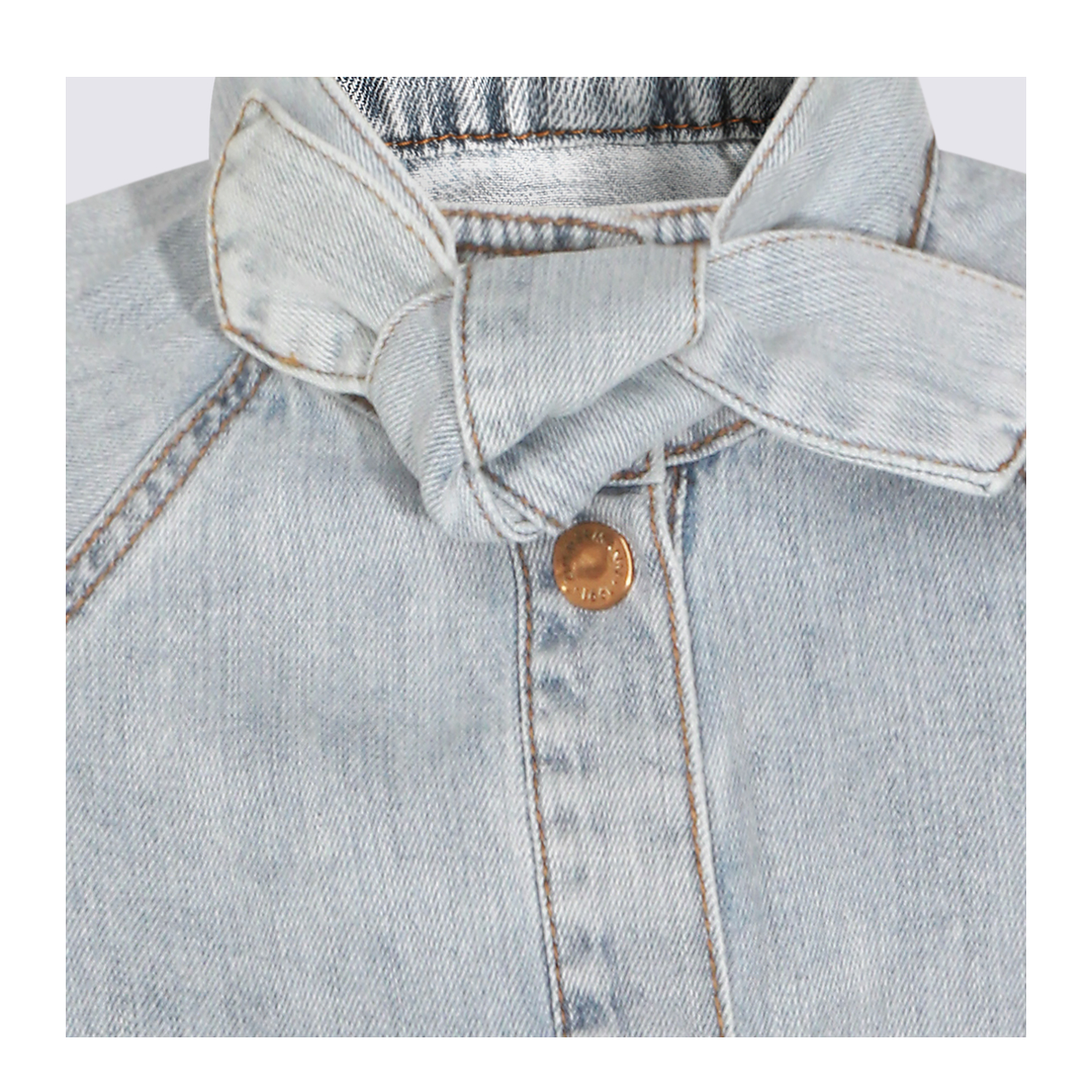 Bow-tie denim top - Image 6