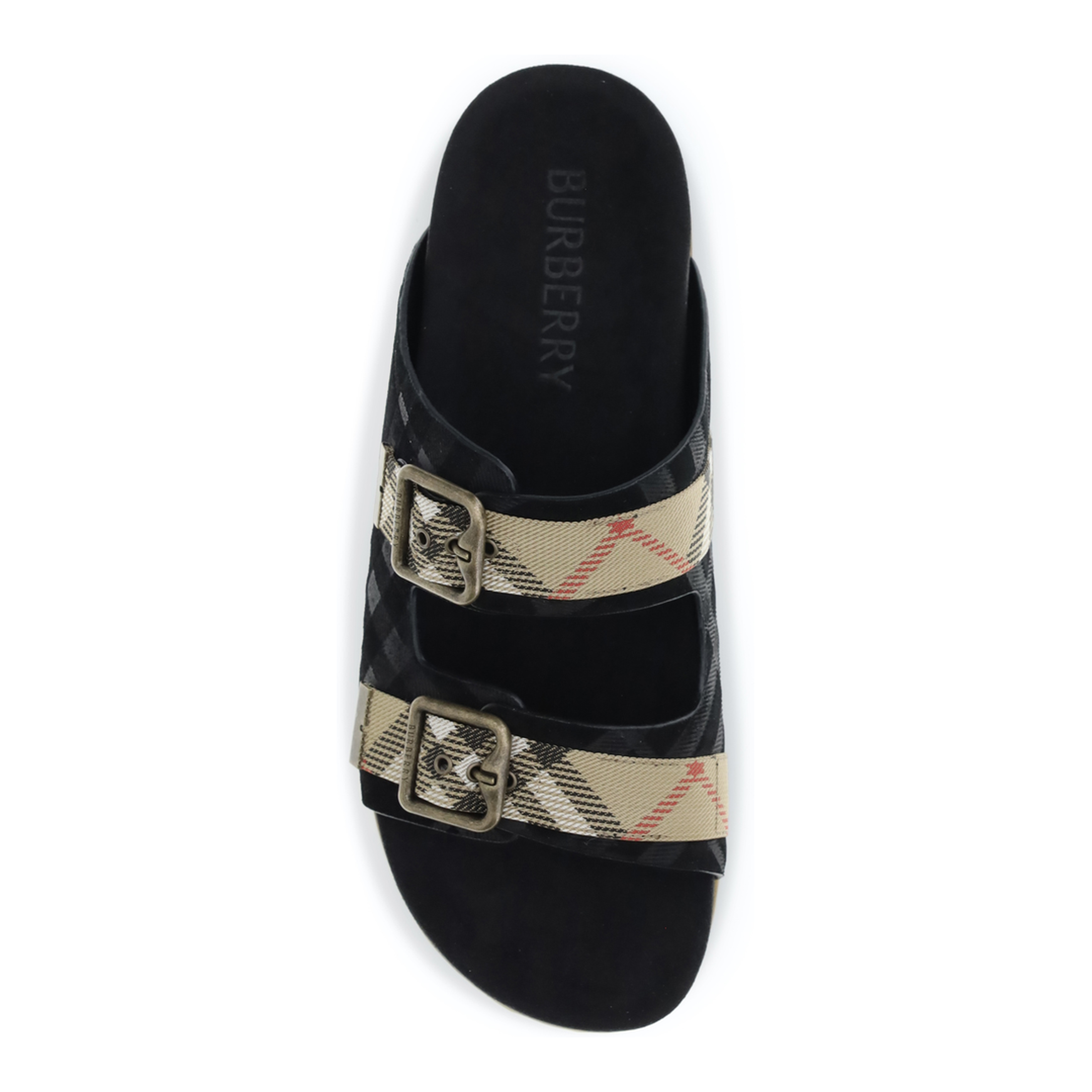 Check Suede Urchin Sandals - Image 4