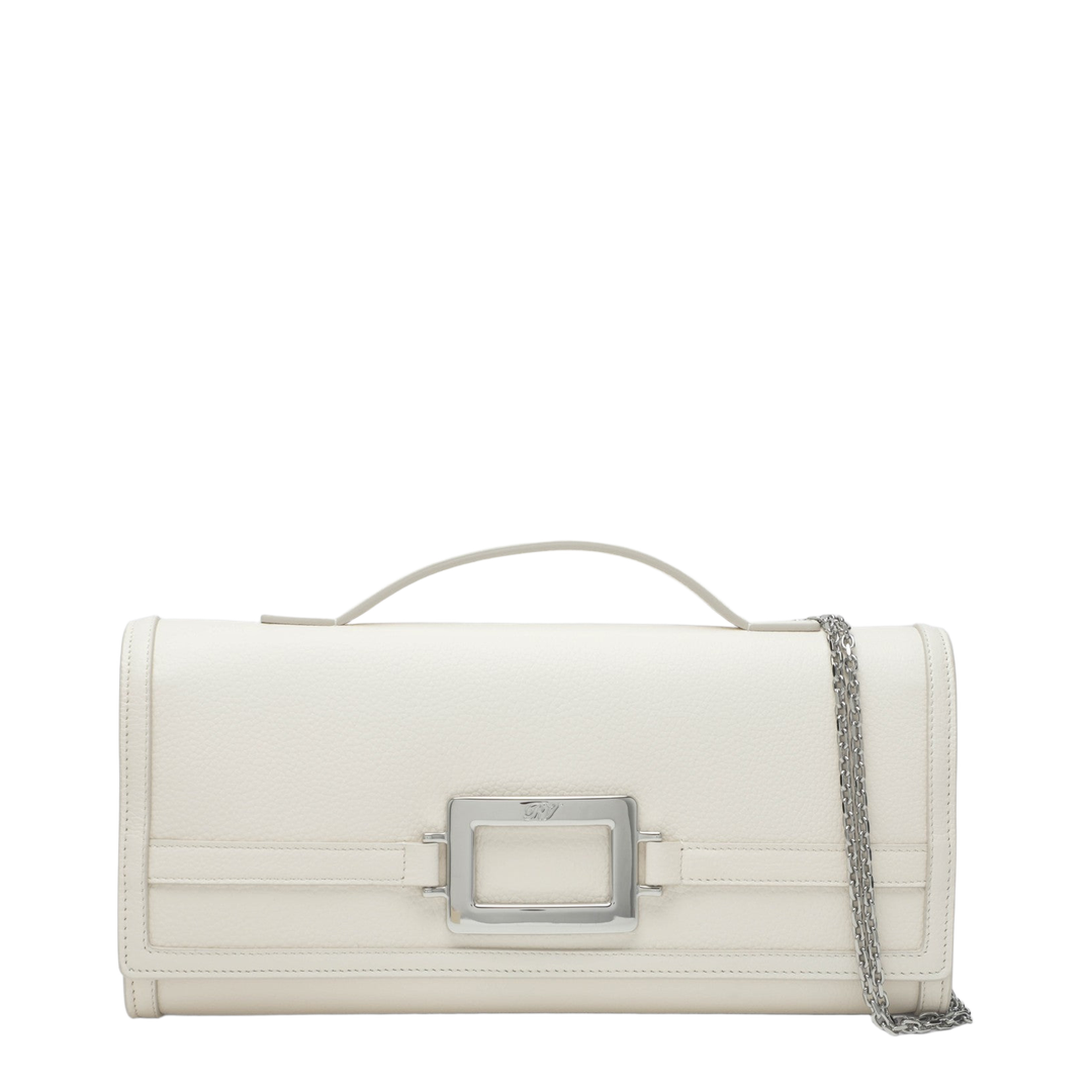 Belle Vivier Clutch - Ivory/White - Image 1