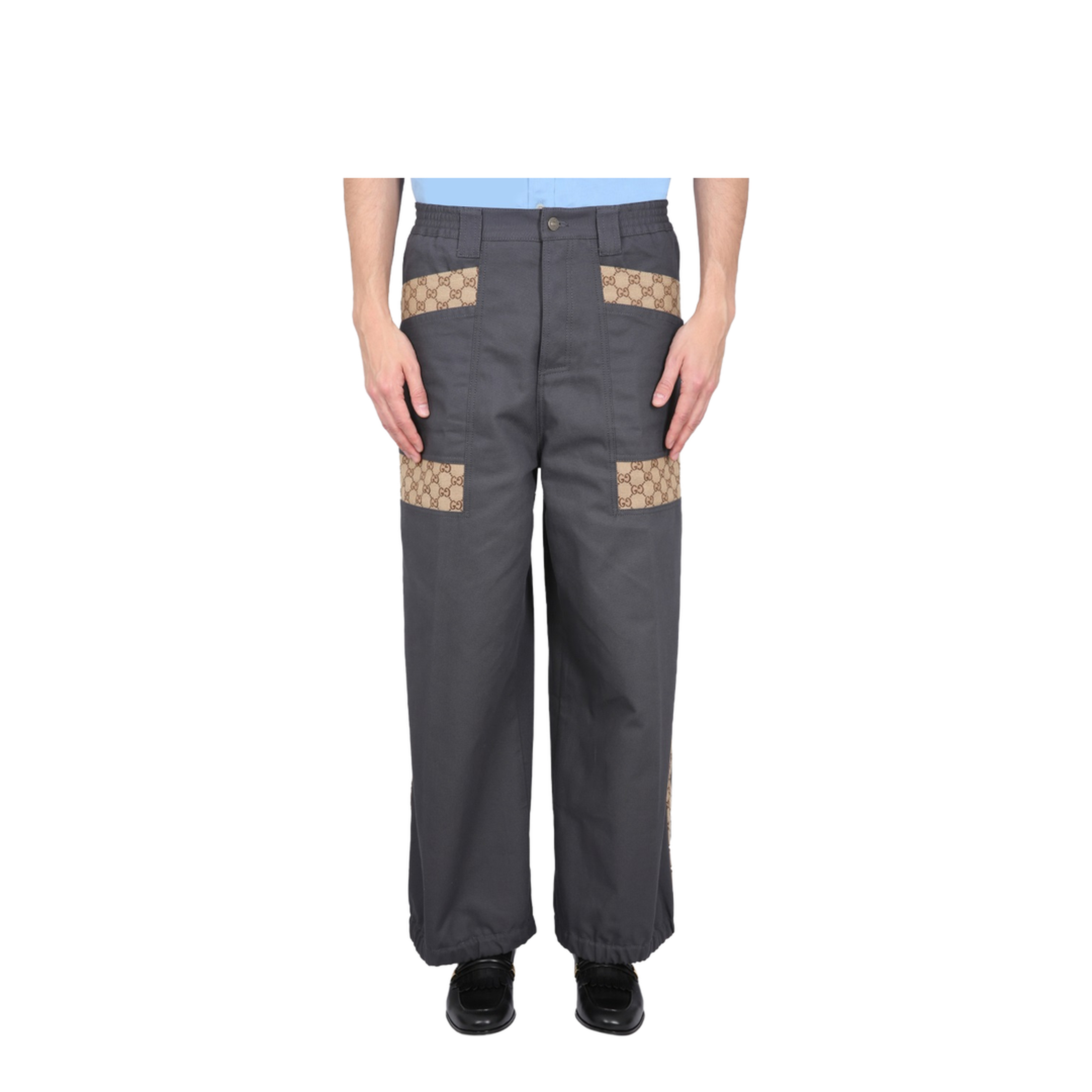 Cotton Fabric Pants with Inserts - Image 1