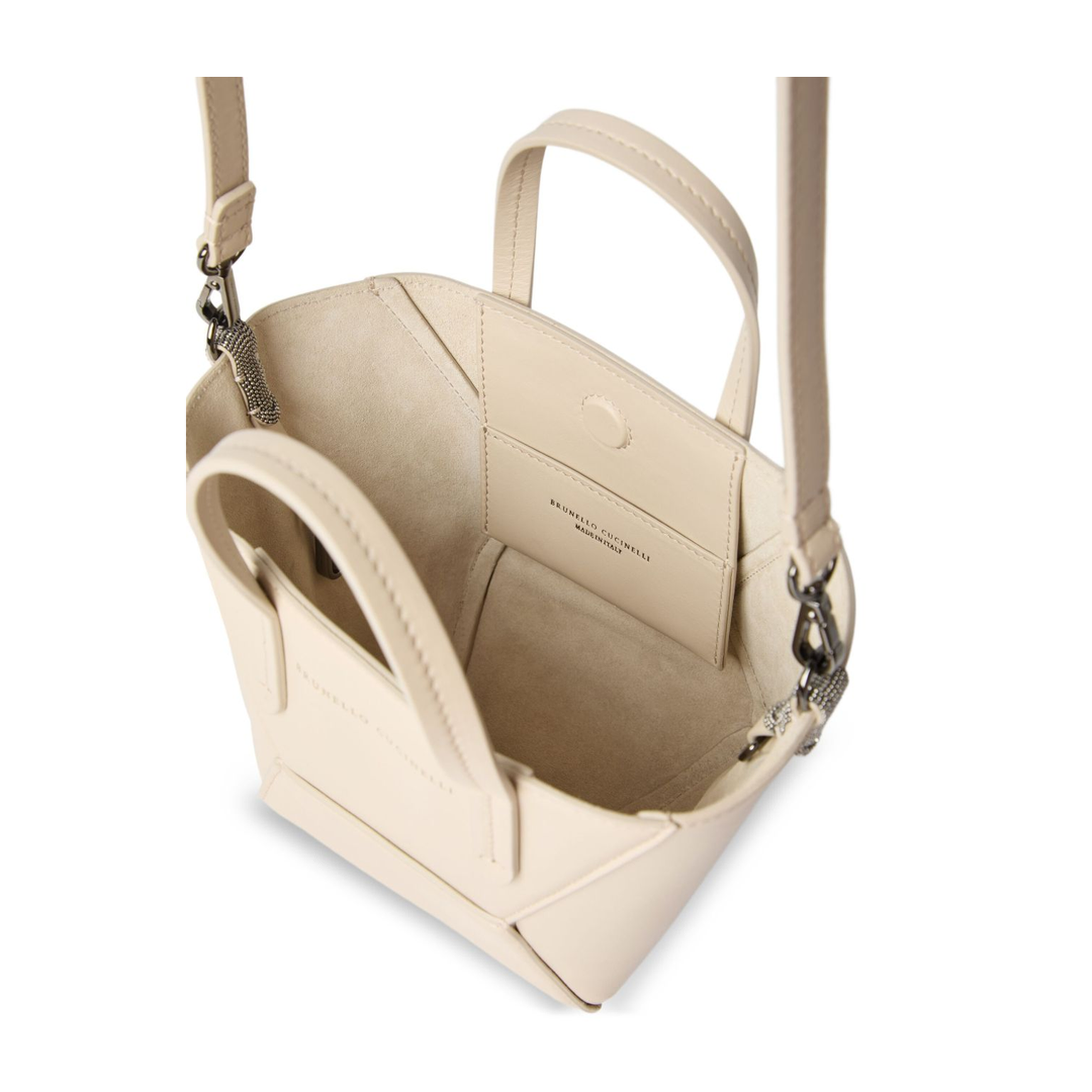 BC Duo Mini Calfskin Bag - Ivory - Image 4