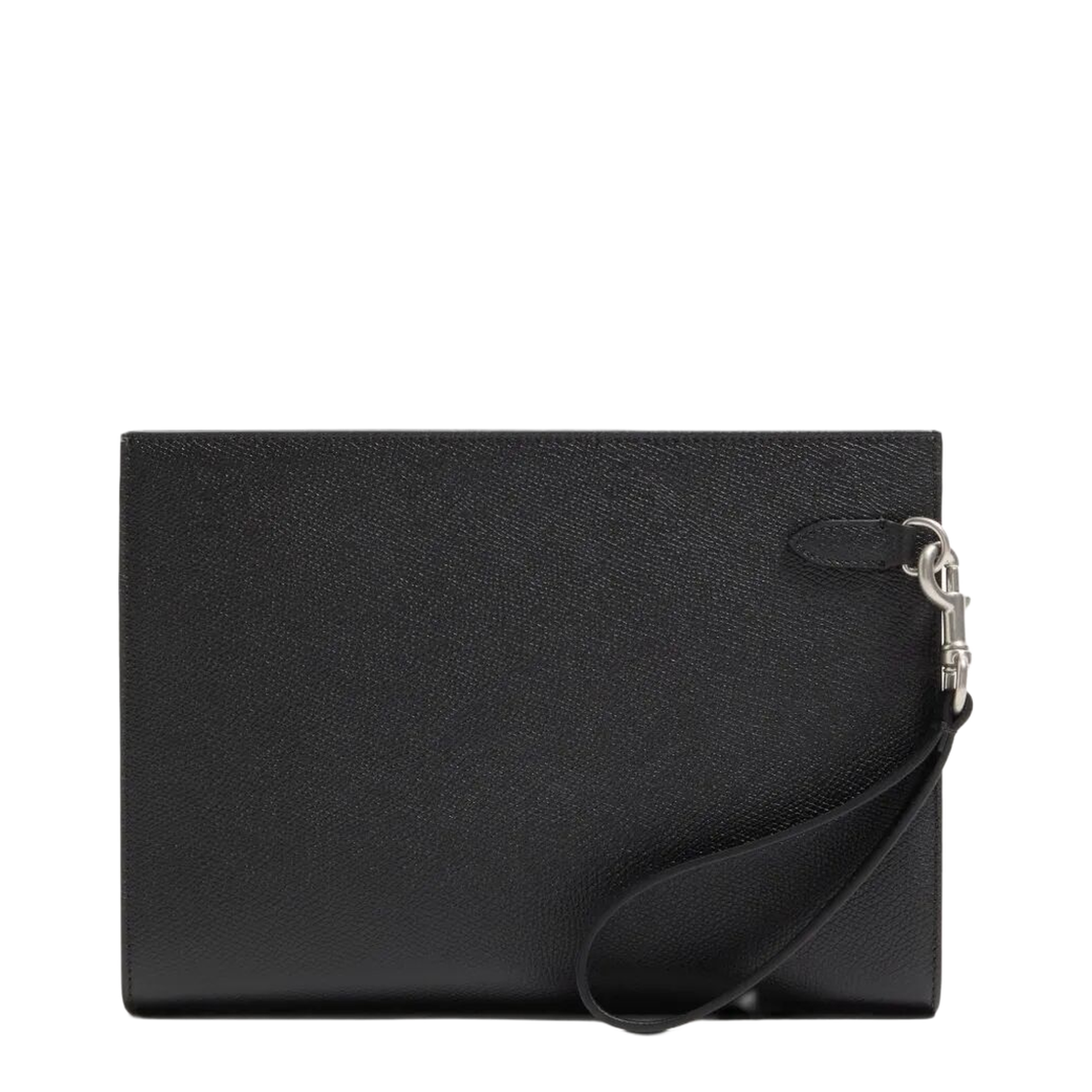 VLogo Signature Grainy Calfskin Clutch - Black - Image 3