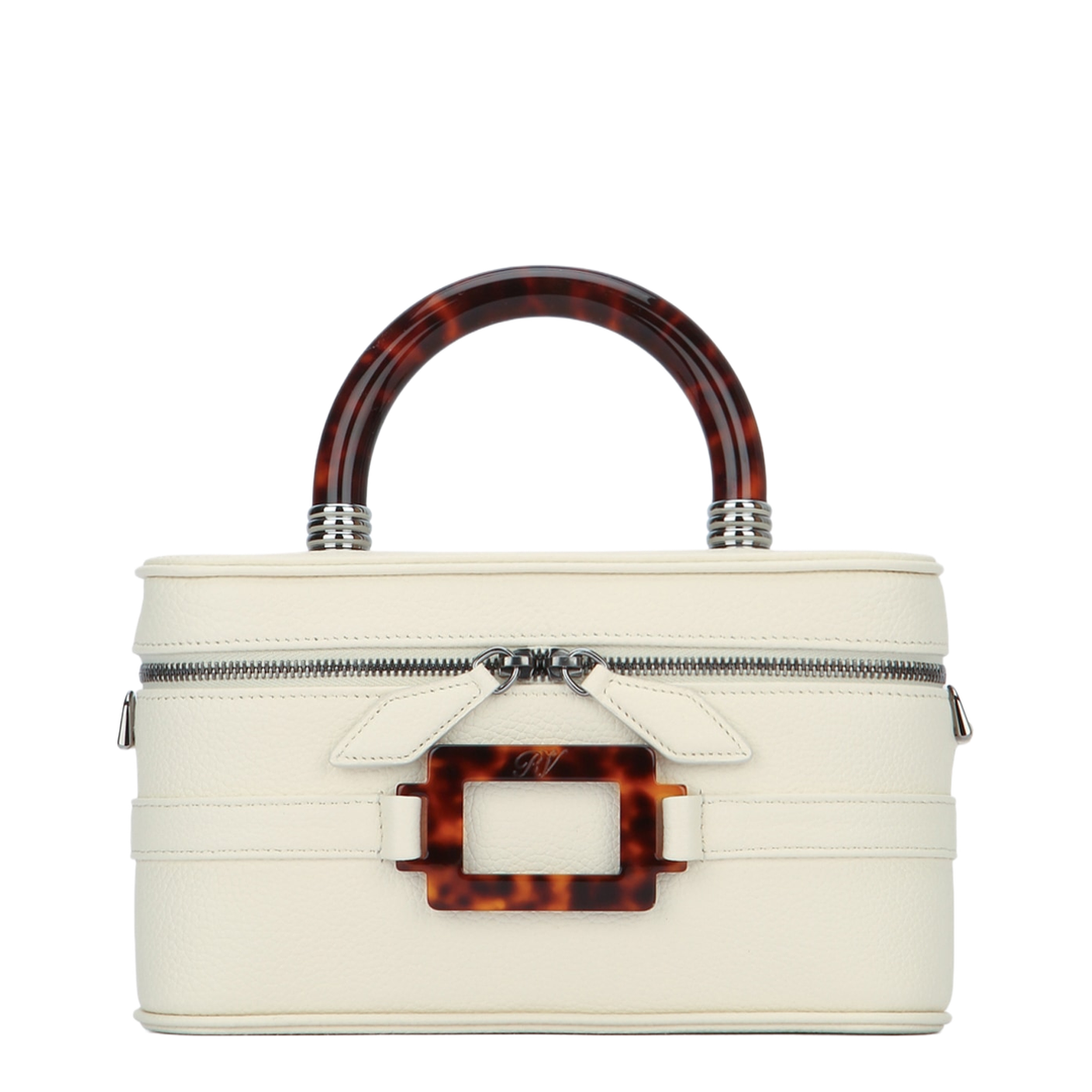 Belle Vivier Mini Calfskin Vanity Bag - Cire’ - Image 1