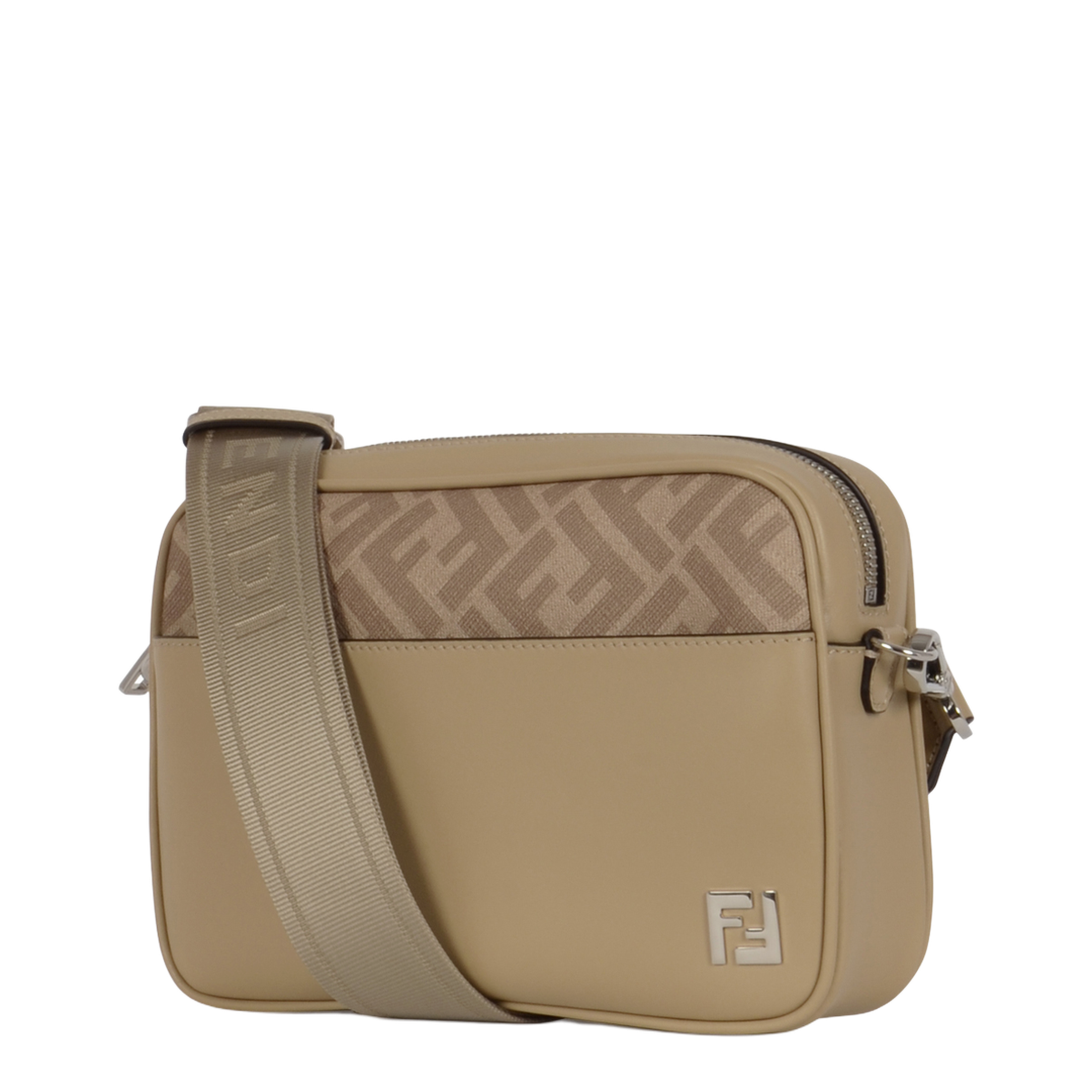 Squared Camera Case Fabric Beige - Image 2