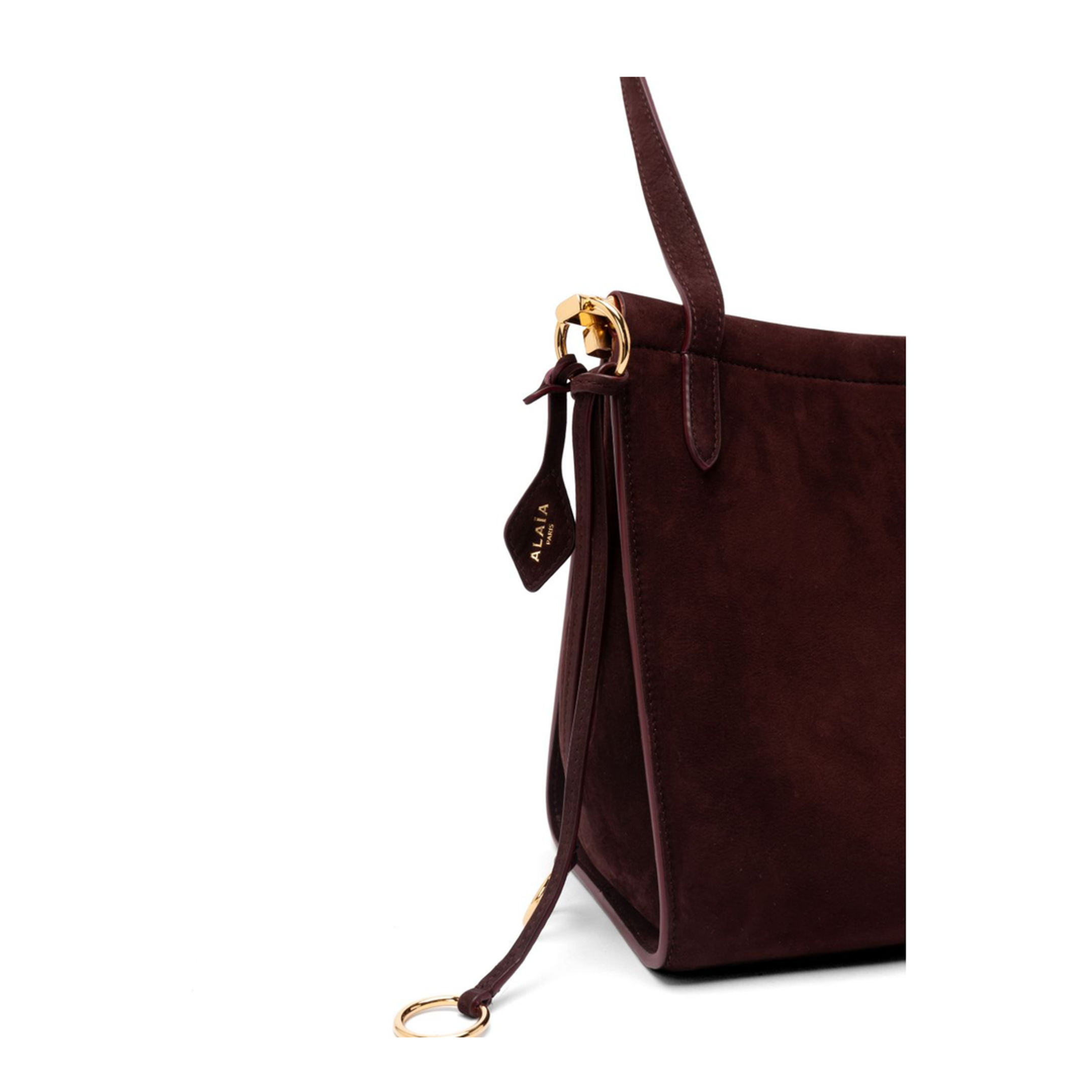Le Click Pocket 35 Nubuck Crossbody - Bordeaux - Image 6