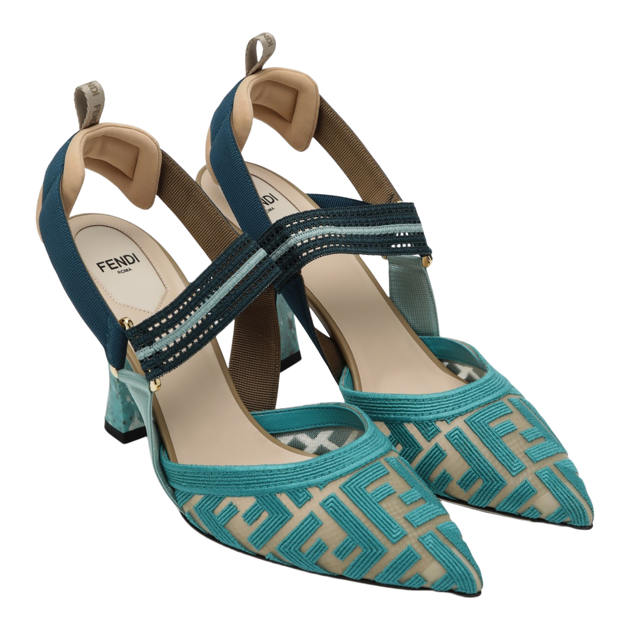 Nudo Dark Giada Slingback in Burgundy FF Fabric - Image 2