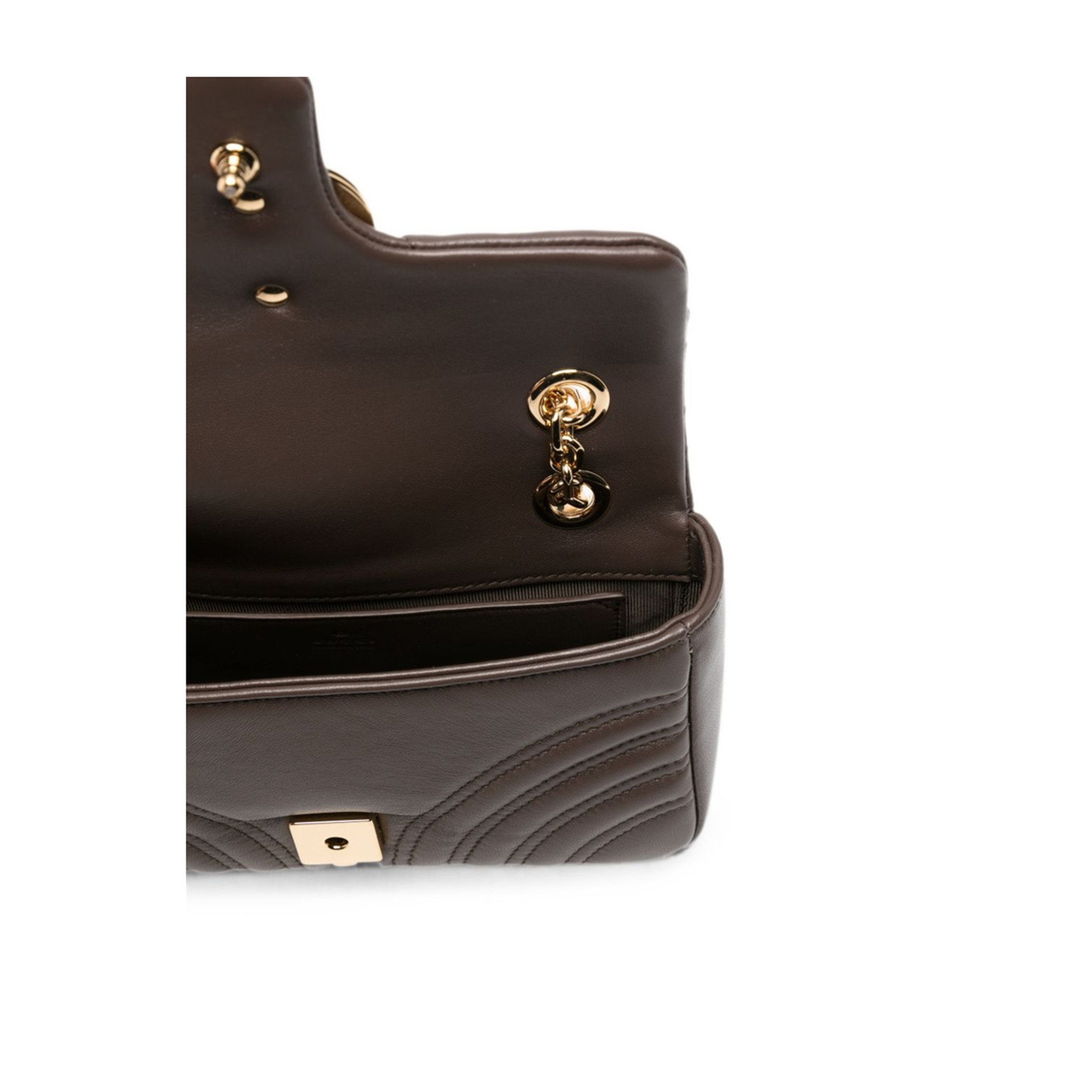 GG Marmont Small Matelassé Nappa Leather Shoulder Bag - Dark Taupe - Image 5