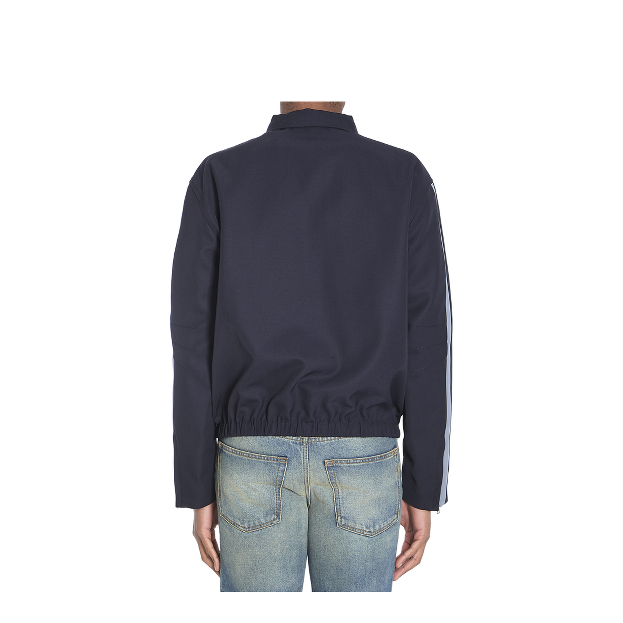 Black Polyester Blend Jacket - Image 4