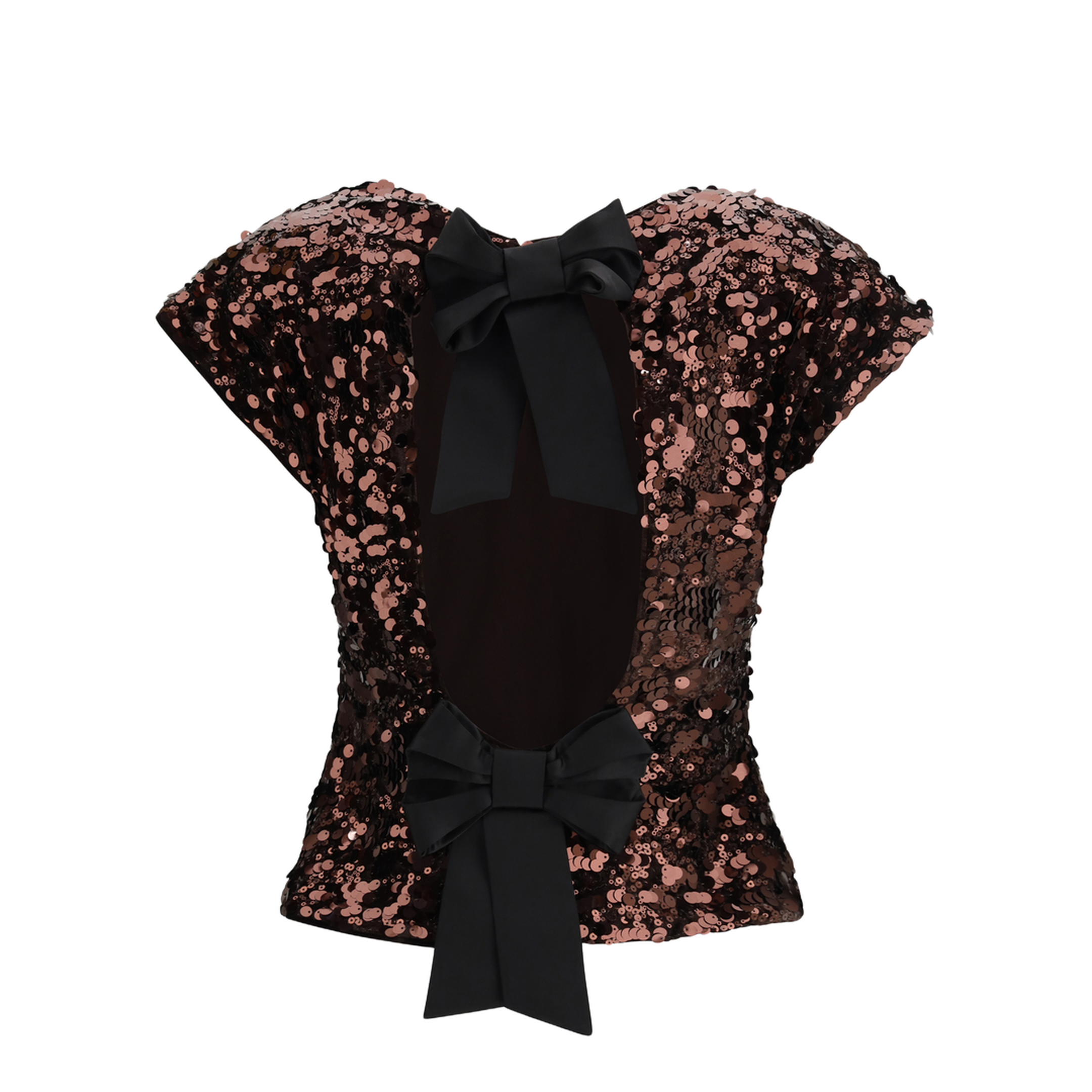 Sequin Top with Bow Back - Image 2
