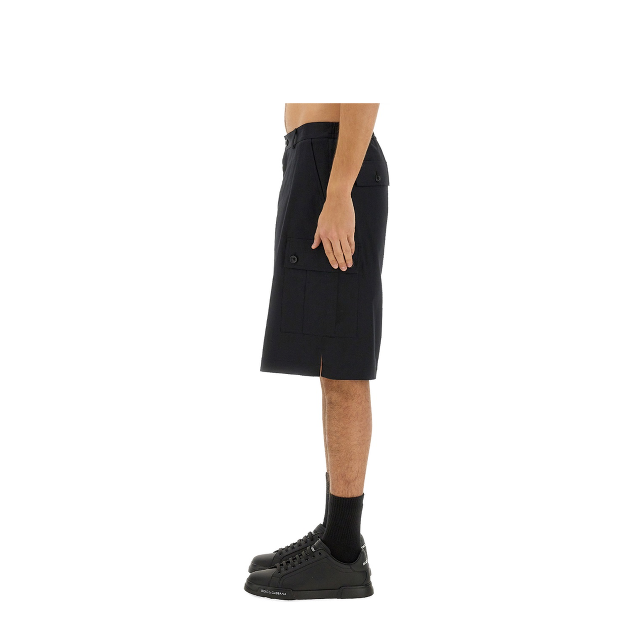 Cotton Cargo Bermuda Shorts - Image 3