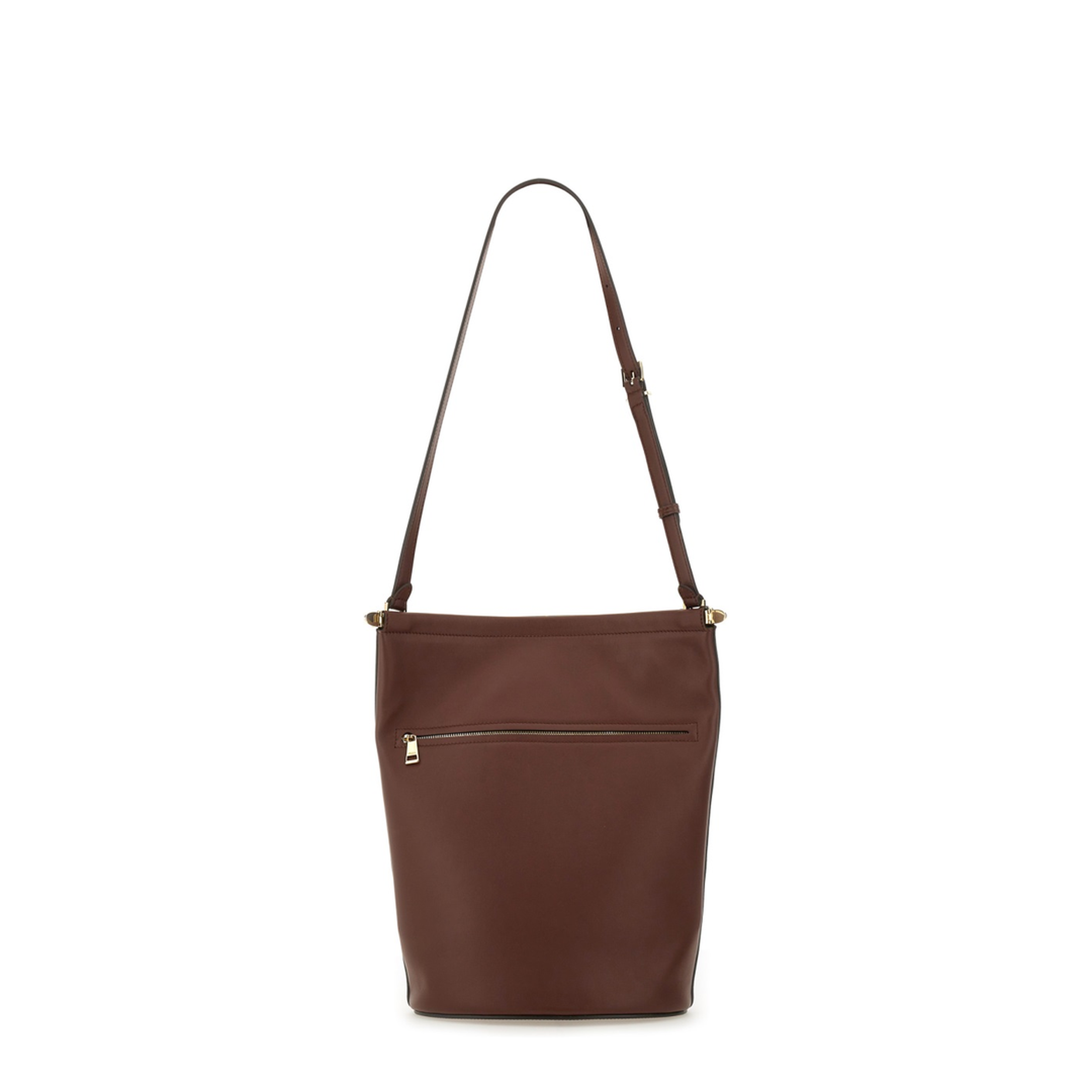 Small Calfskin Bucket Bag - Brown - Image 2