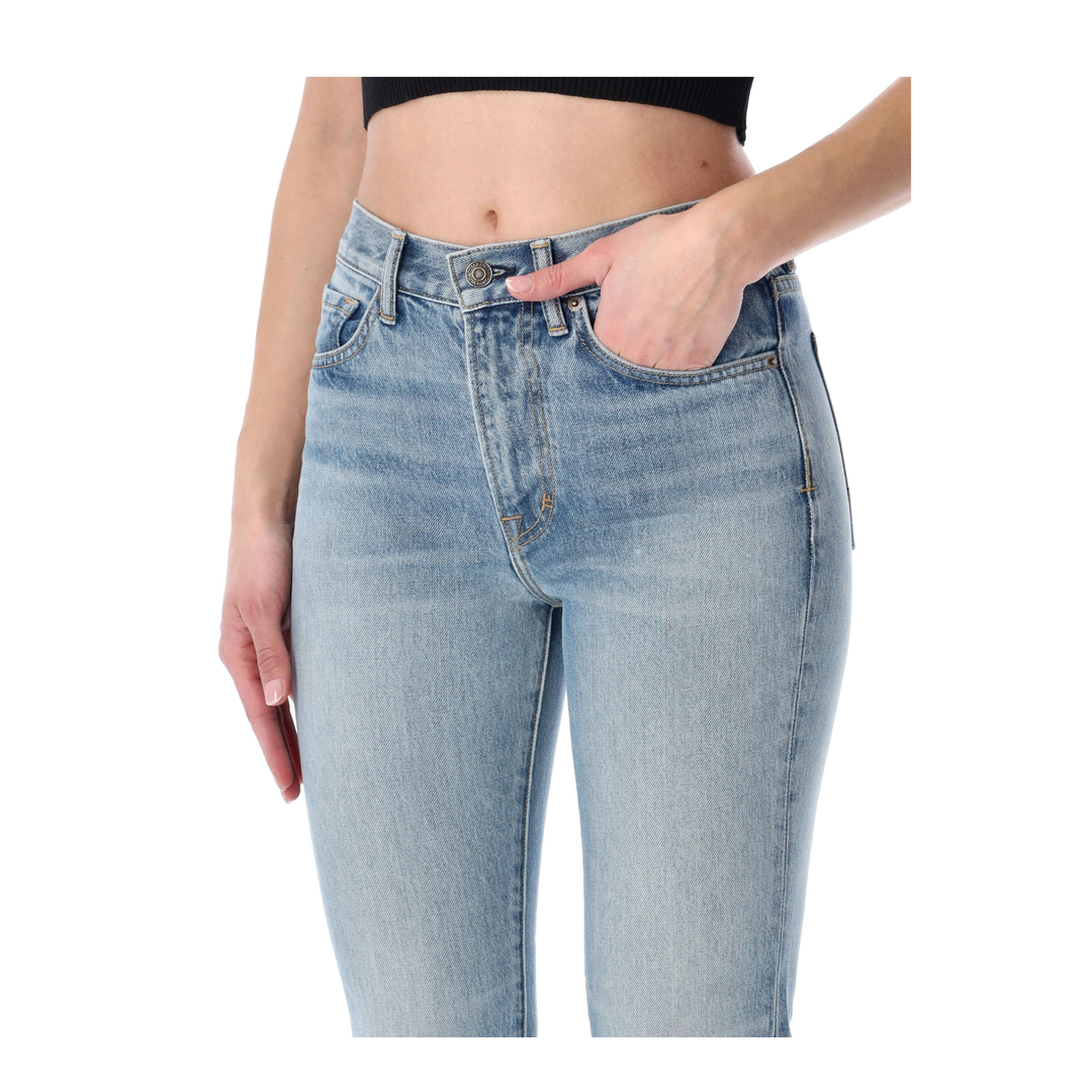 Washed Denim Jeans - Image 3