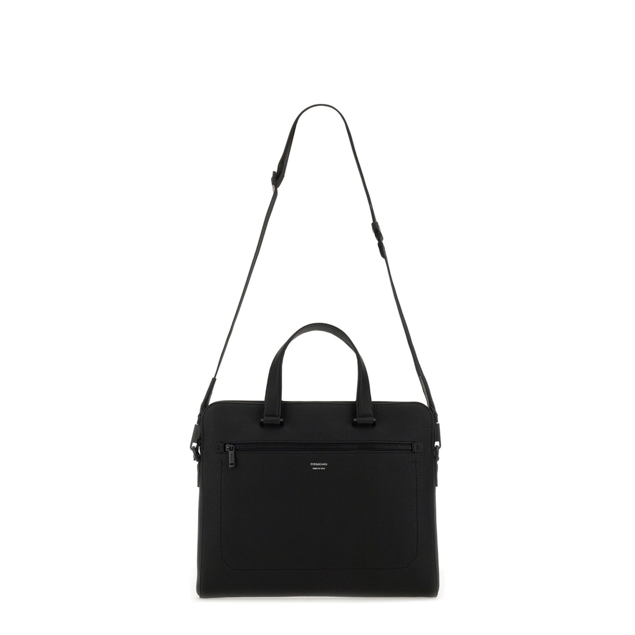 Business Bag Leather Black - Image 2