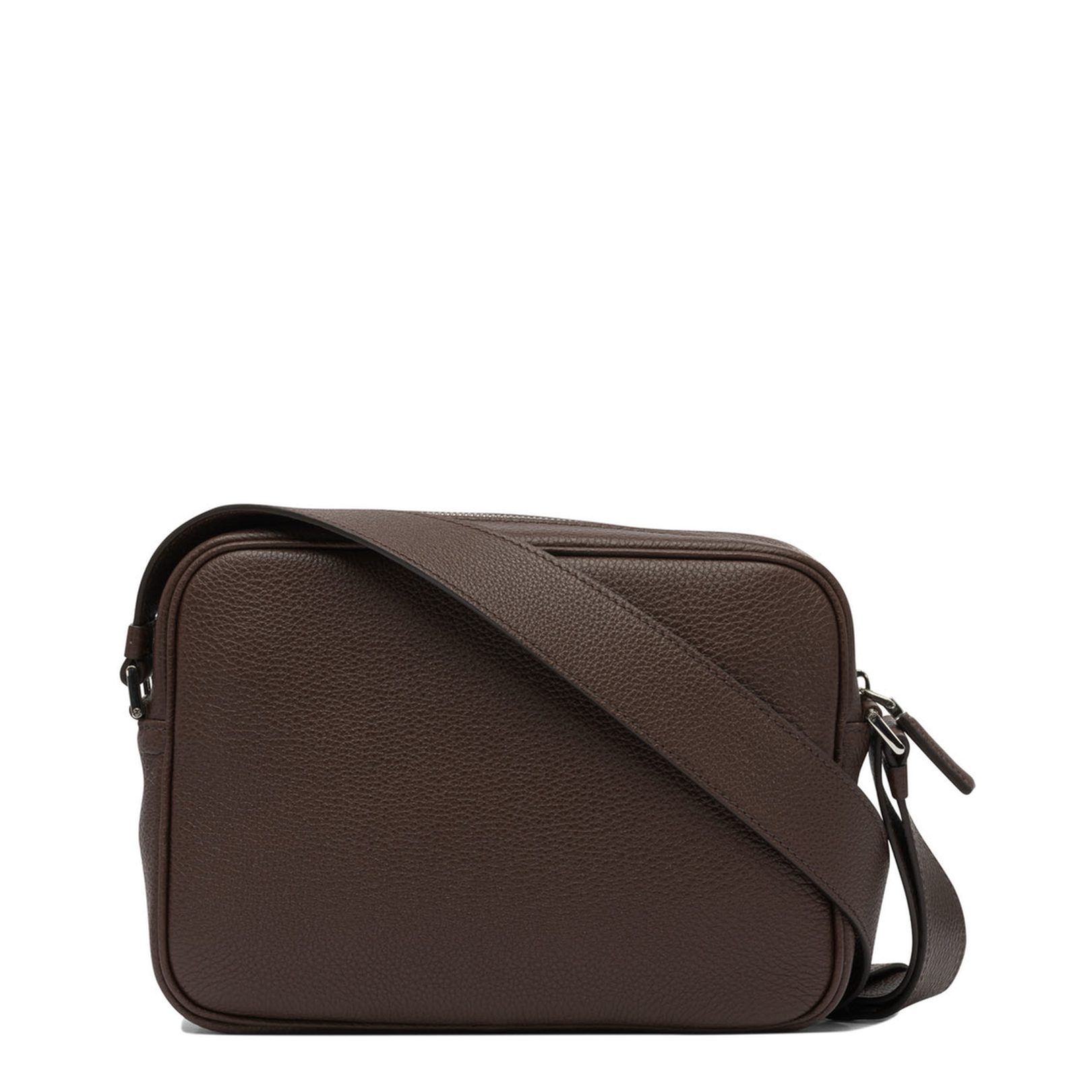 Leather Crossbody Bag Brown - Image 3