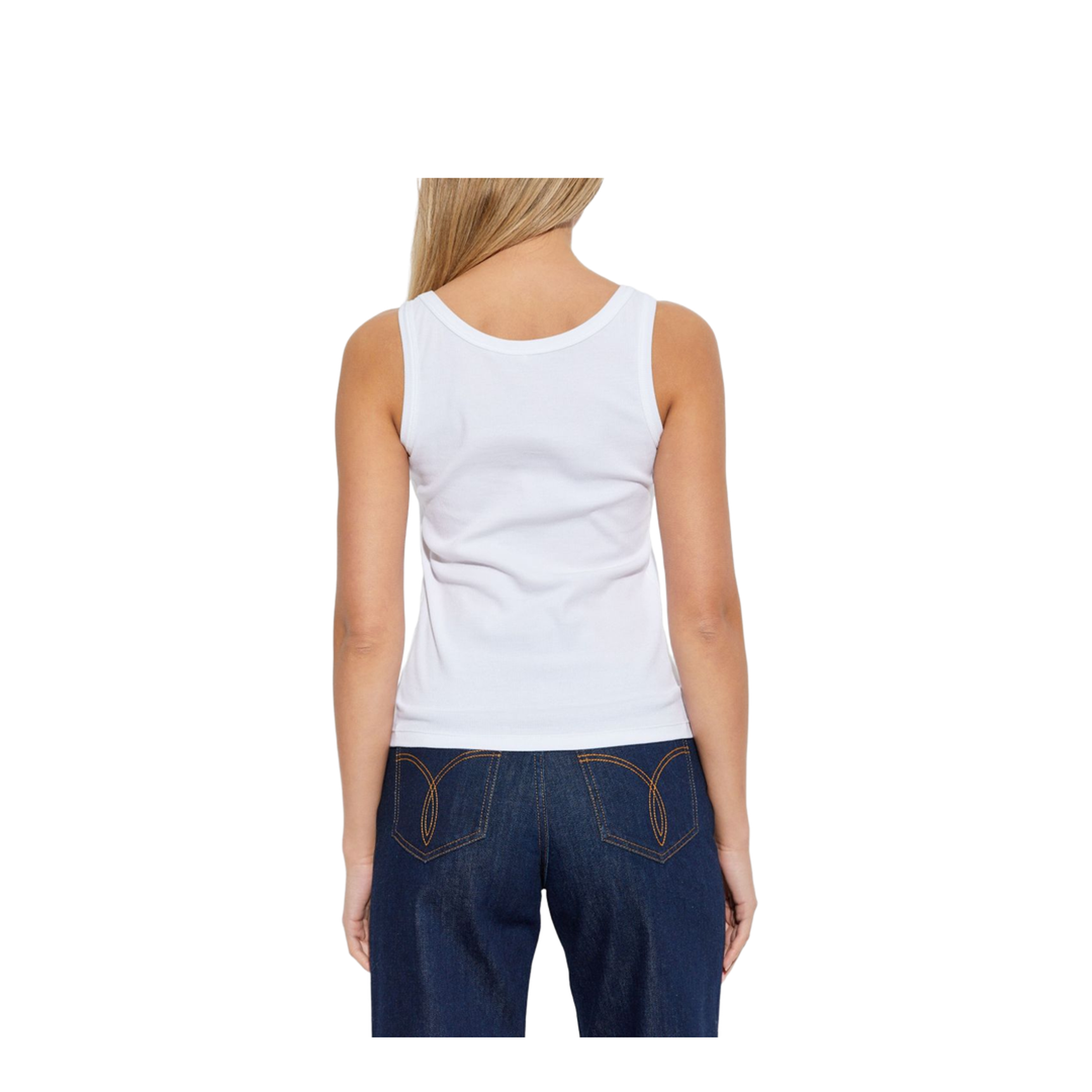 90s Vintage Logo Tank Top White - Image 3