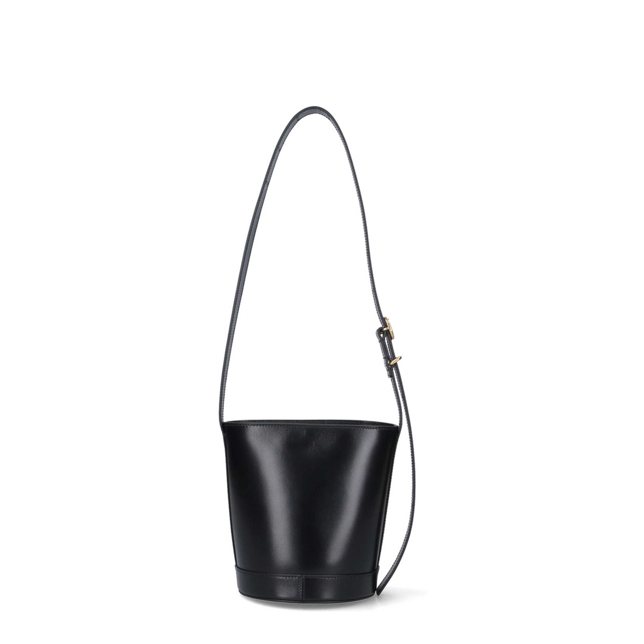 Cannolo Calfskin Bucket Bag - Black - Image 3