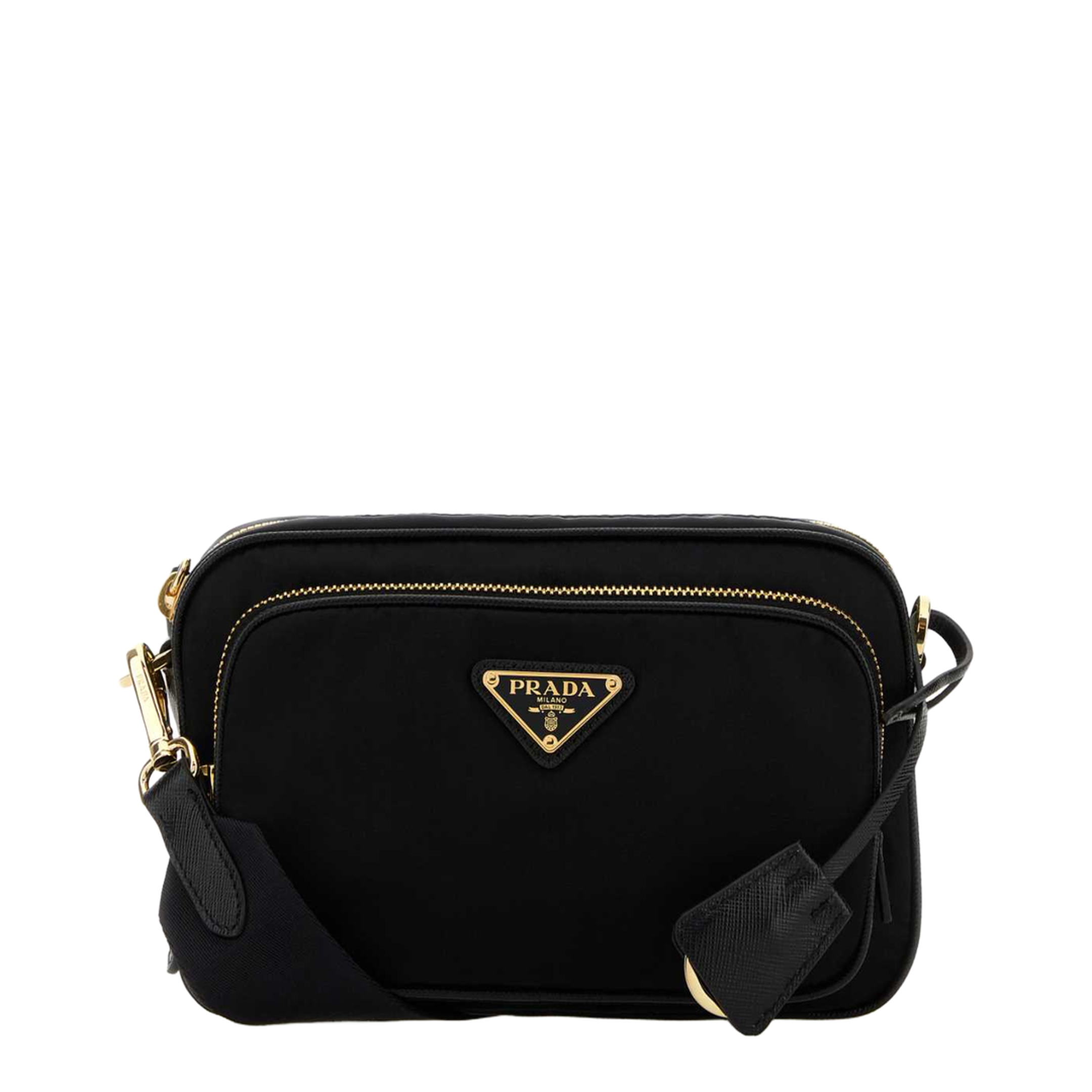 Re-Nylon Mini Nylon Shoulder Bag - Black - Image 1
