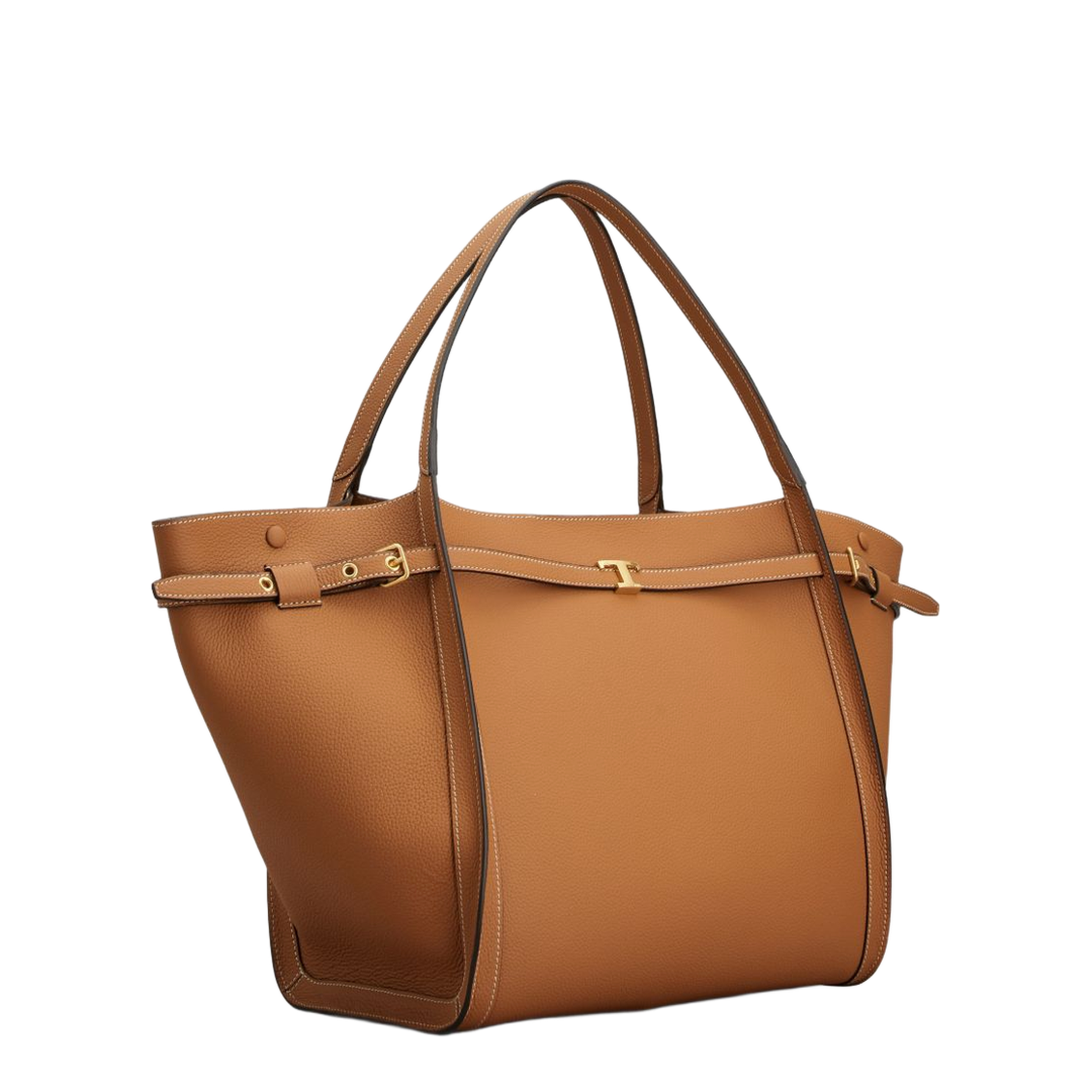 Medium Calf Leather Shopping Bag - Brown - Image 3