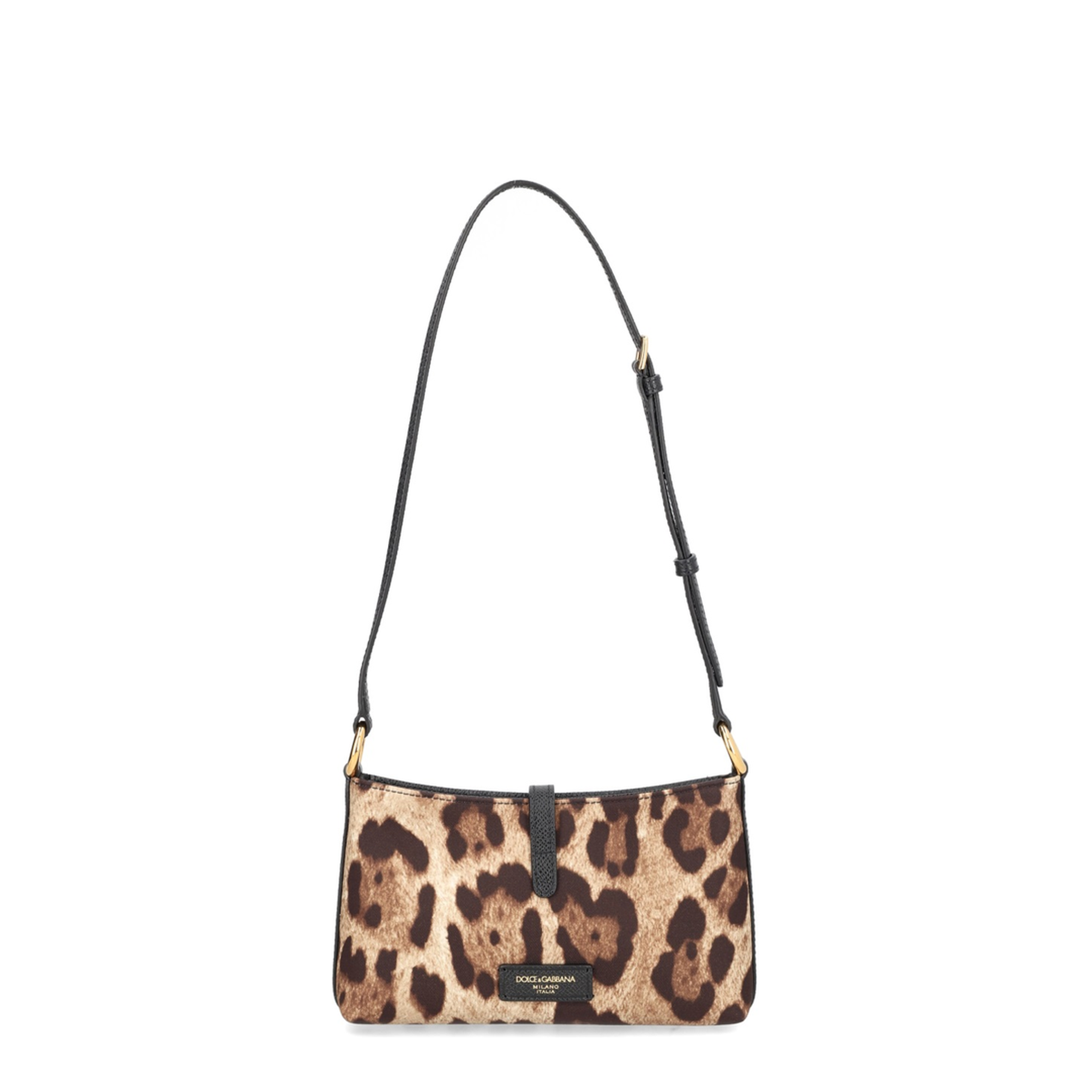 Grace Small Leather Crossbody - Leopard Print (Brown/Black) - Image 3