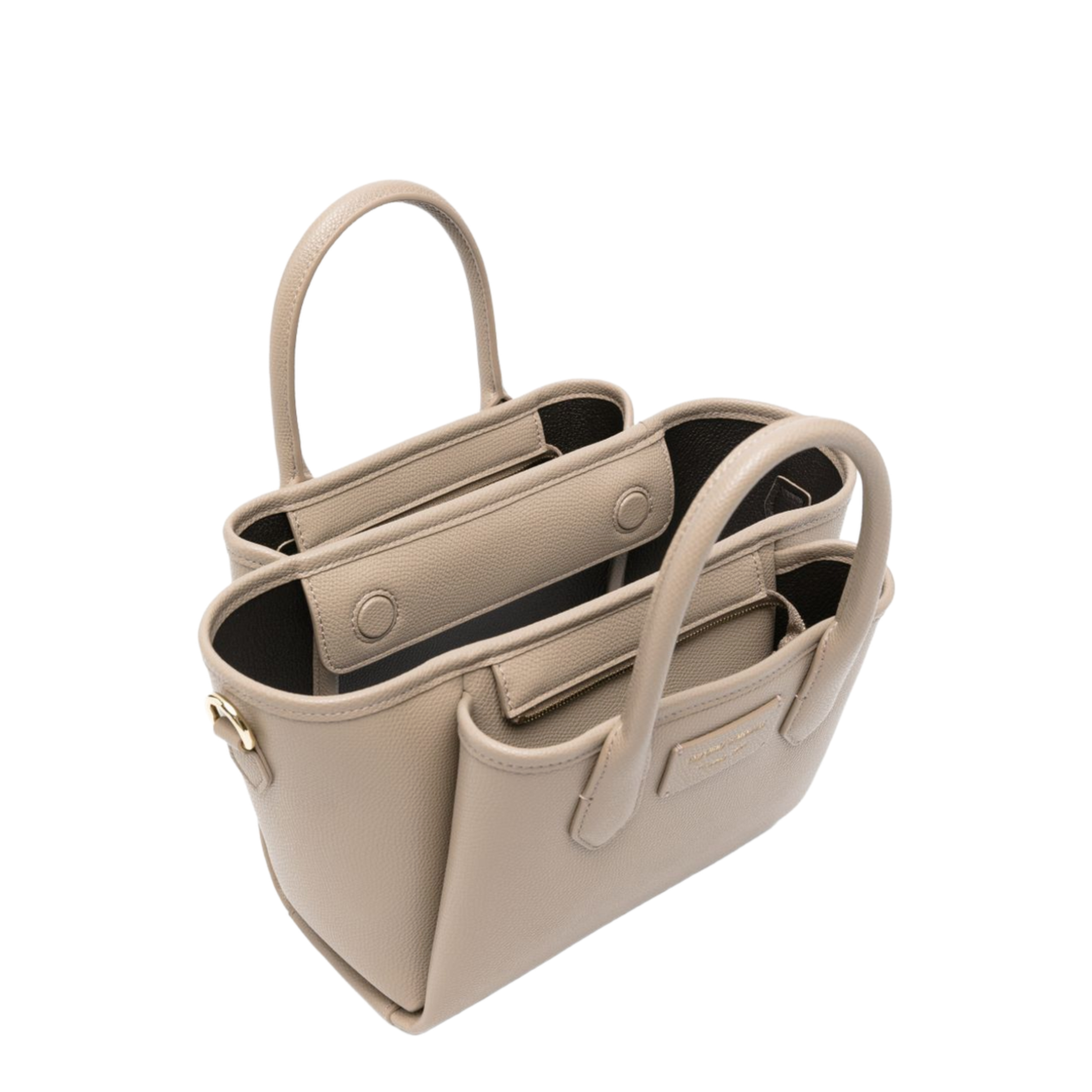 Odette Polyurethane Handbag - Dove Grey - Image 3