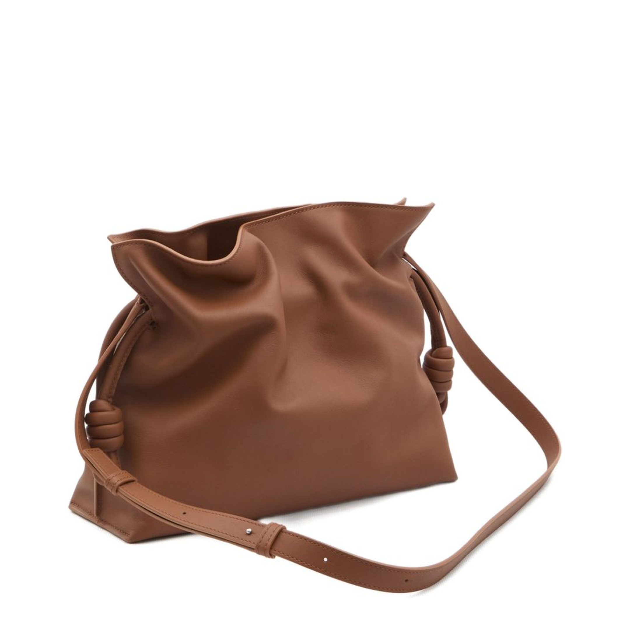 Flamenco Medium Nappa Calfskin Clutch - Brown - Image 4