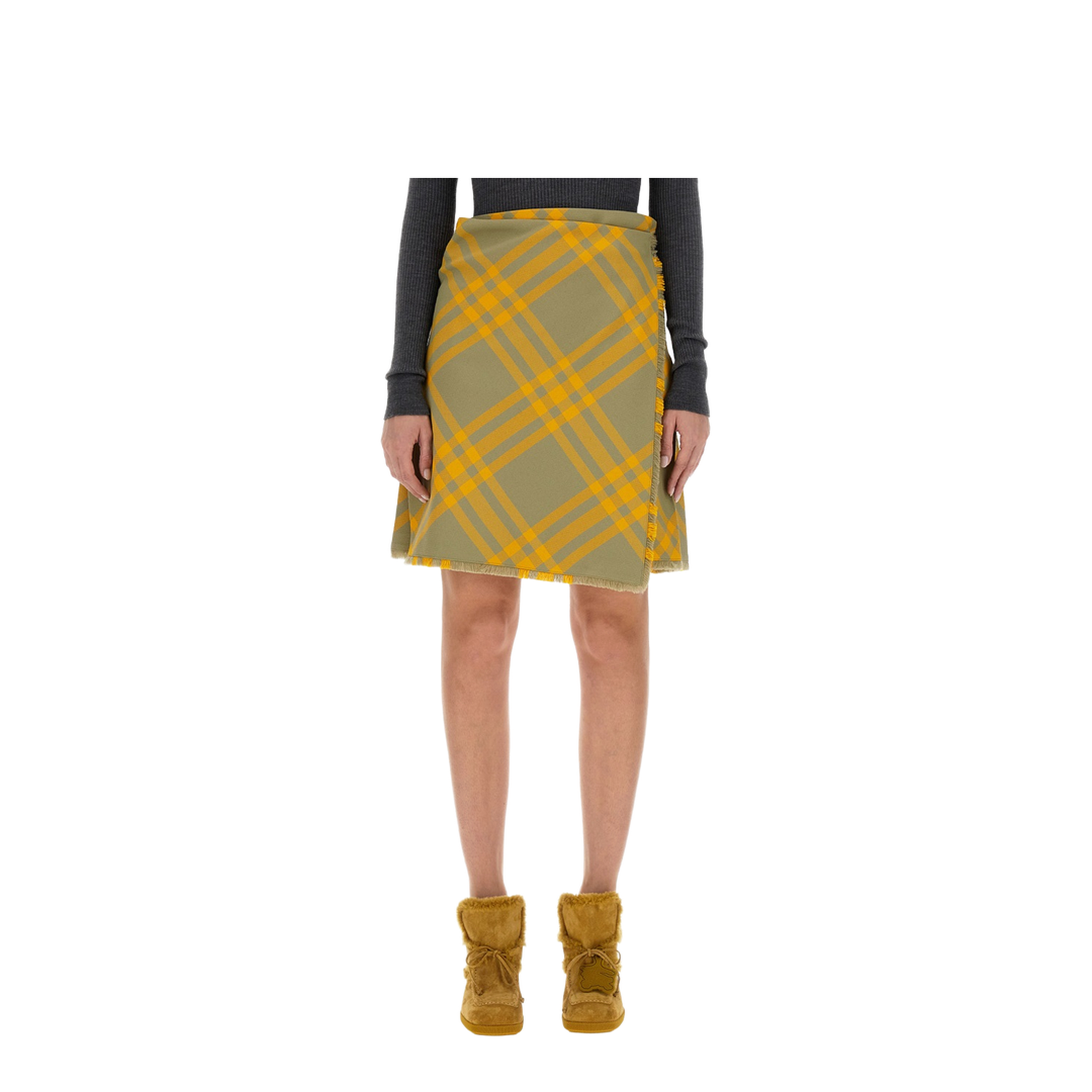 Embroidered Silk Skirt - Image 1