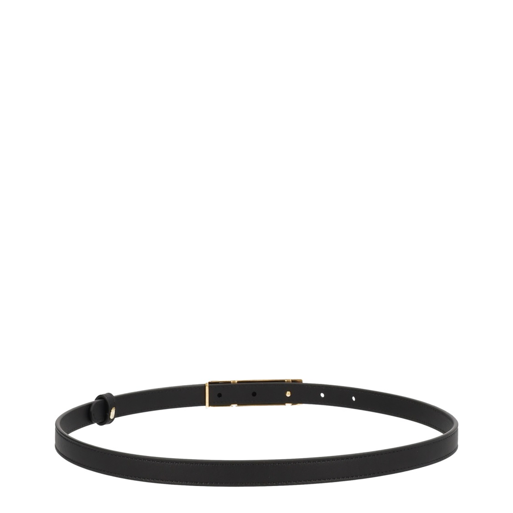 Leather Belt In Black - Image 3