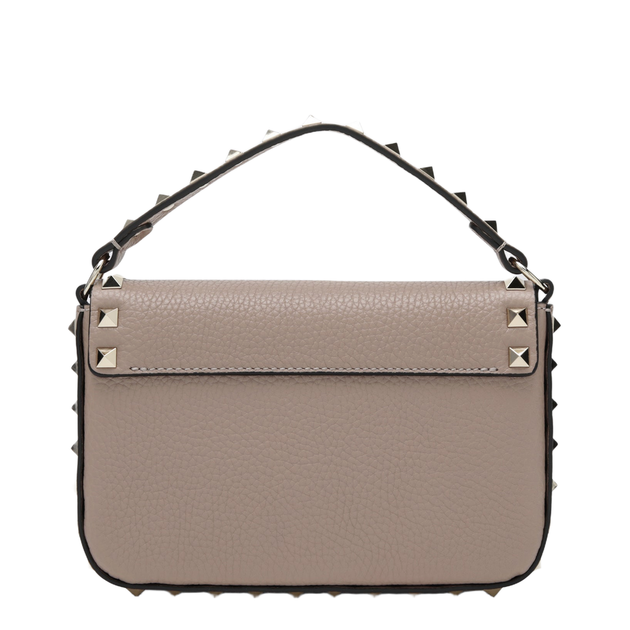 Rockstud Grainy Calfskin Pouch - Poudre - Image 2