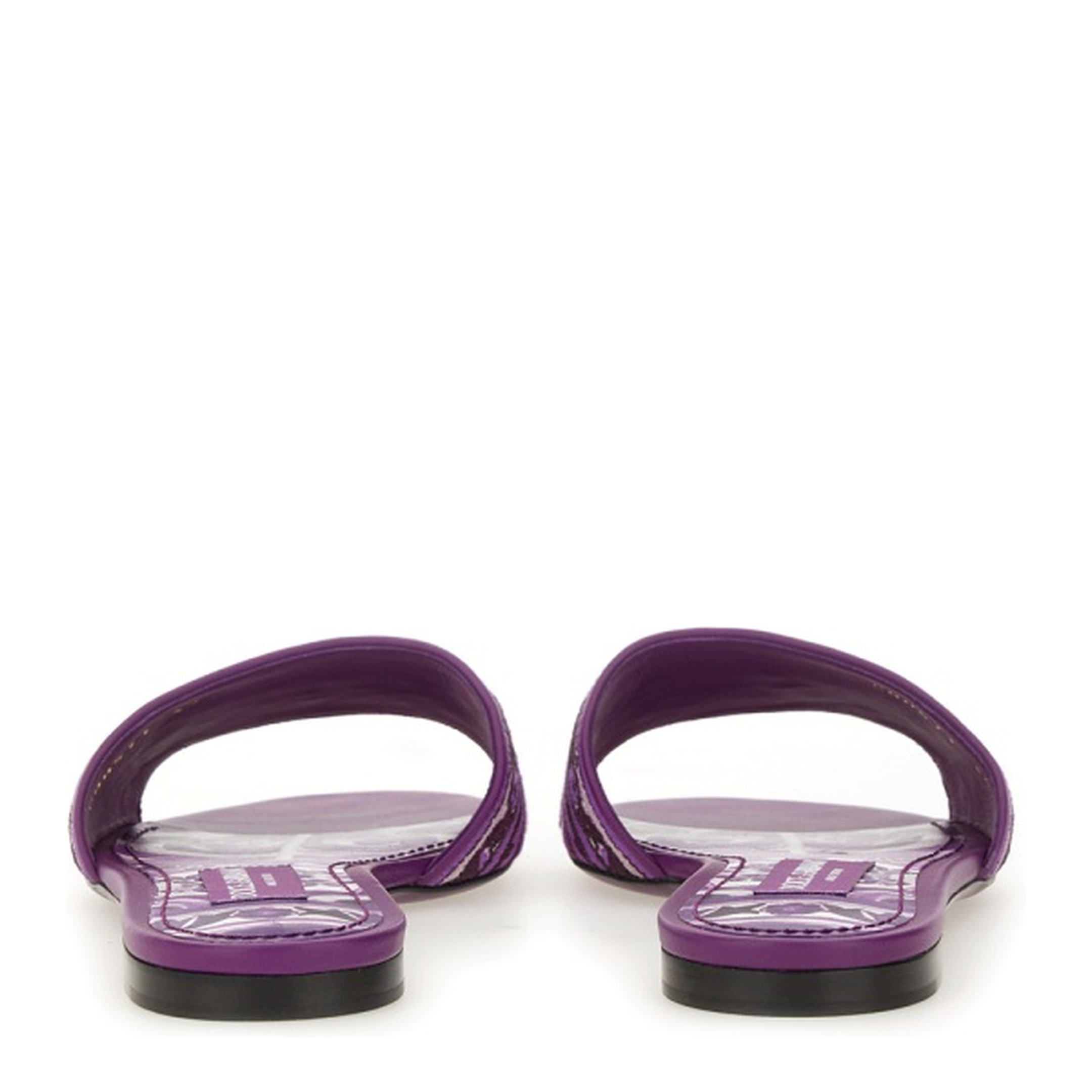 Embroidered Slides in Multicolor - Image 3