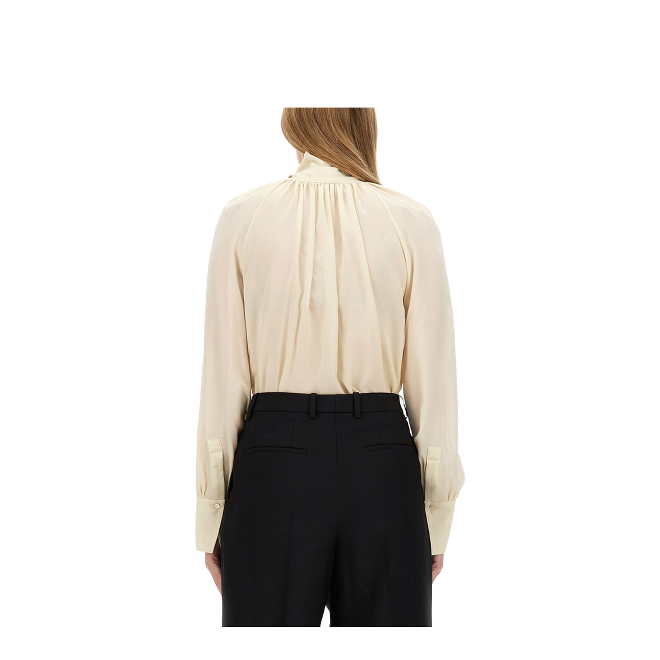 Silk Shirt With Lavallière Collar - Image 3